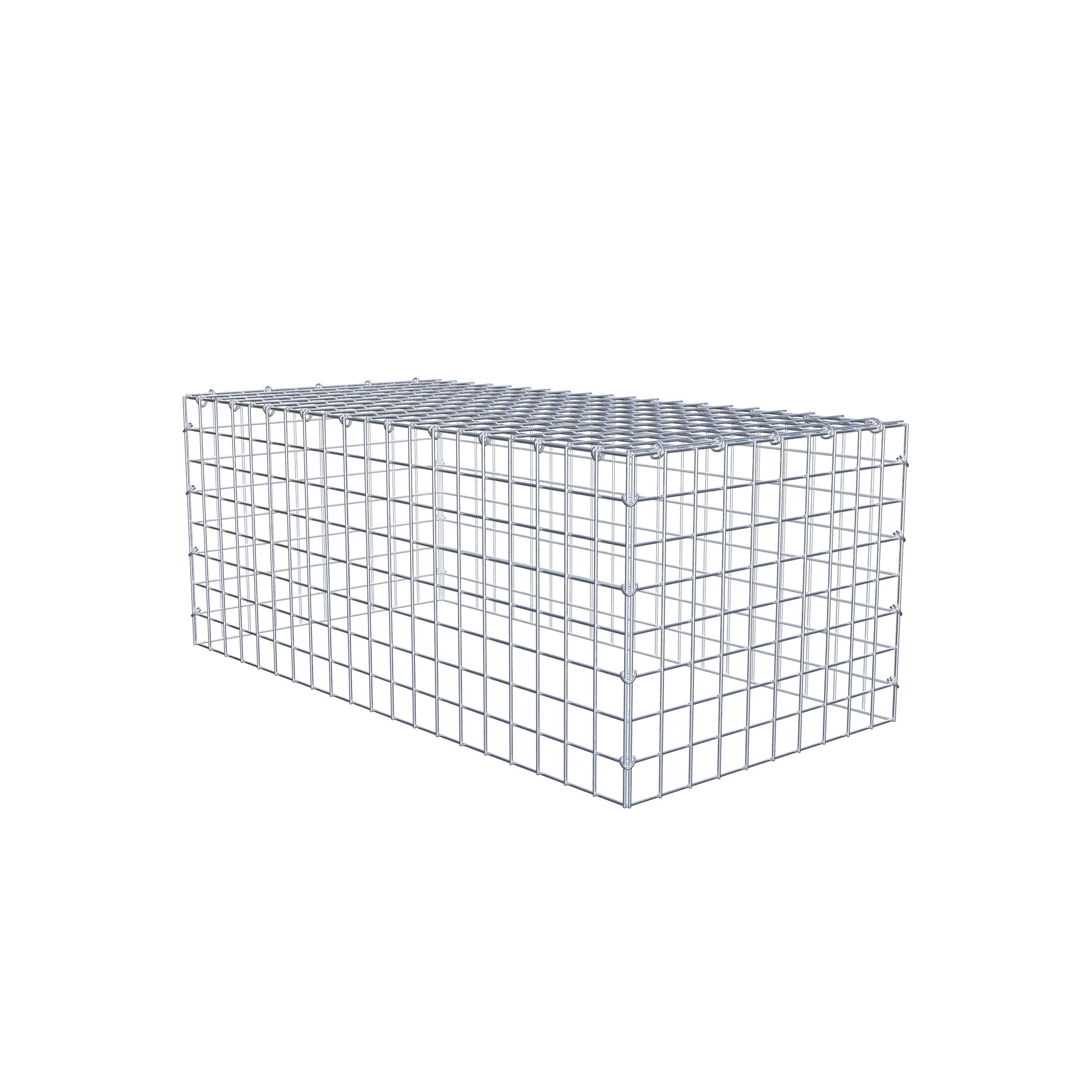 Anbaugabione Typ 3 100 cm x 40 cm x 50 cm (L x H x T), Maschenweite 5 cm x 5 cm, C-Ring