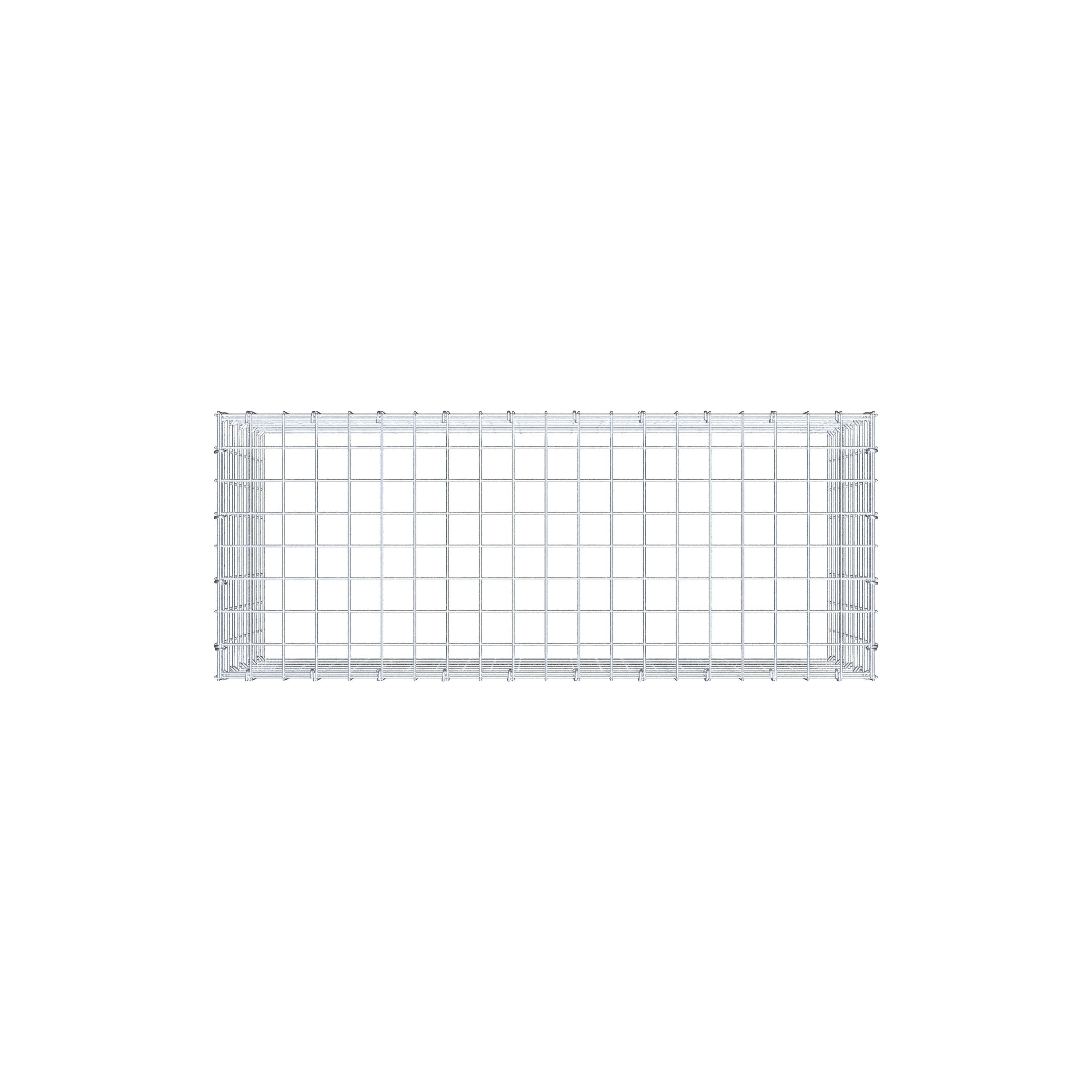 Gabbione aggiuntivo di tipo 3 100 cm x 50 cm x 40 cm (L x H x P), maglia 5 cm x 5 cm, anello a C