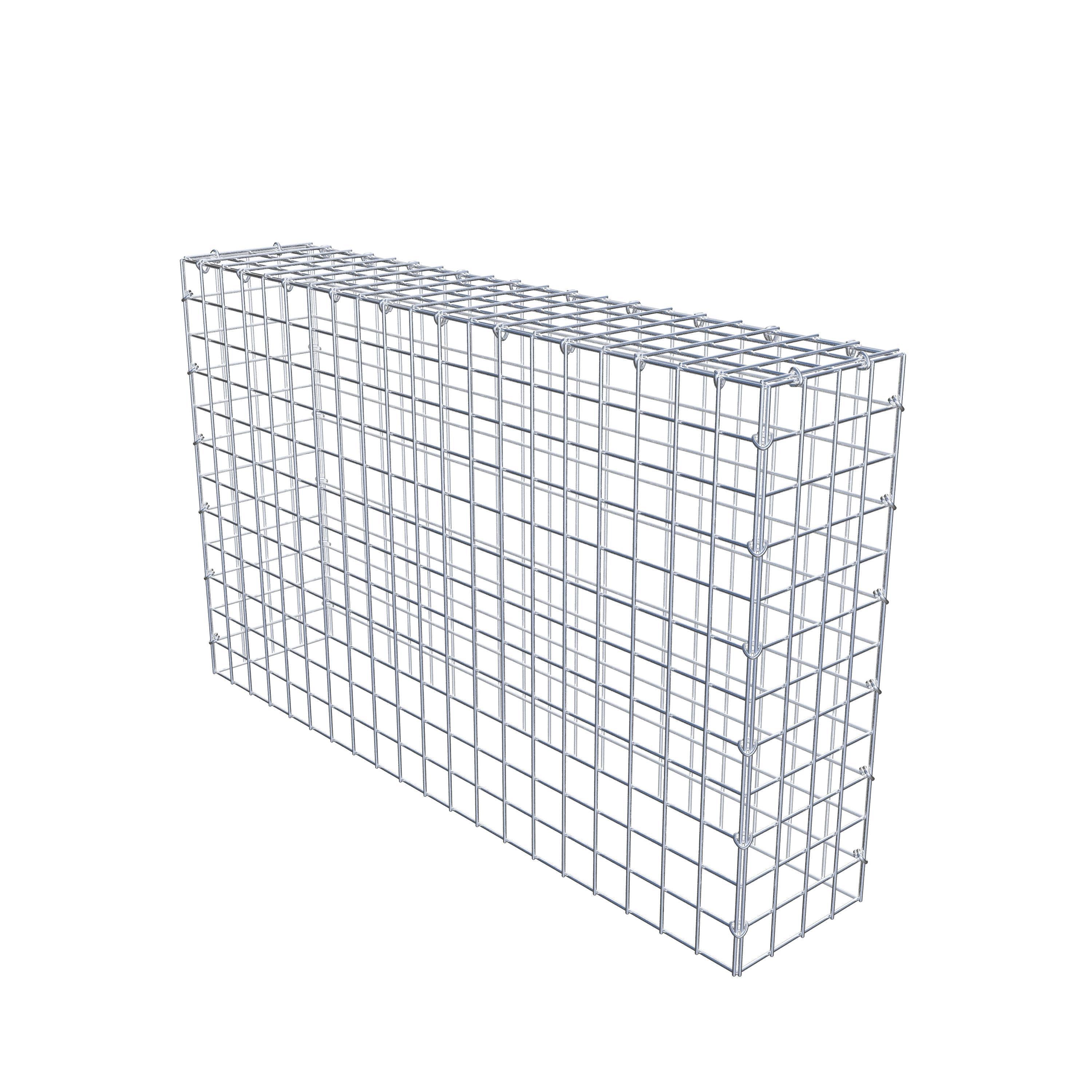 Monteret gabion type 3 100 cm x 60 cm x 20 cm (L x H x D), maskestørrelse 5 cm x 5 cm, C-ring