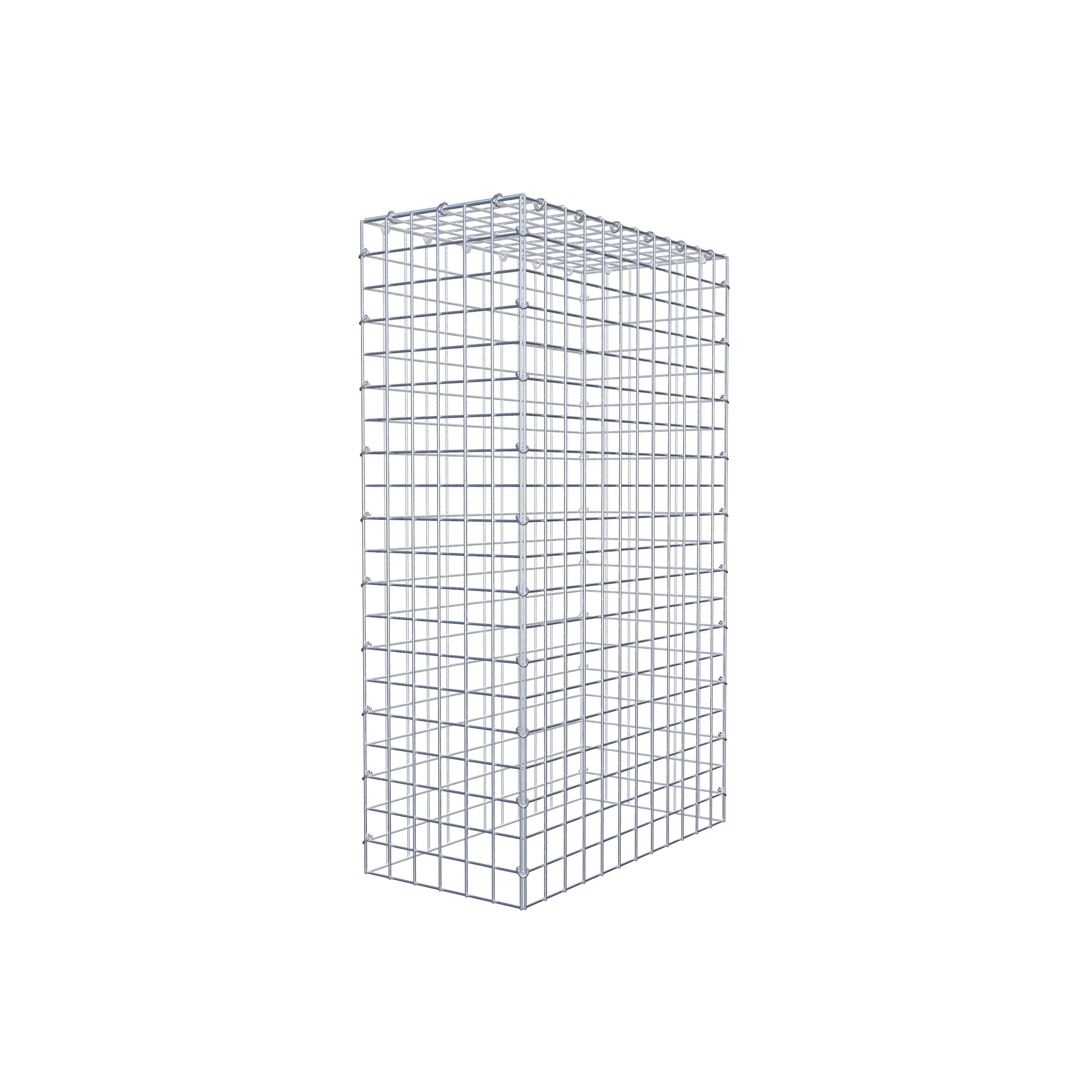 Mounted gabion type 3 100 cm x 60 cm x 30 cm (L x H x D), mesh size 5 cm x 5 cm, C-ring