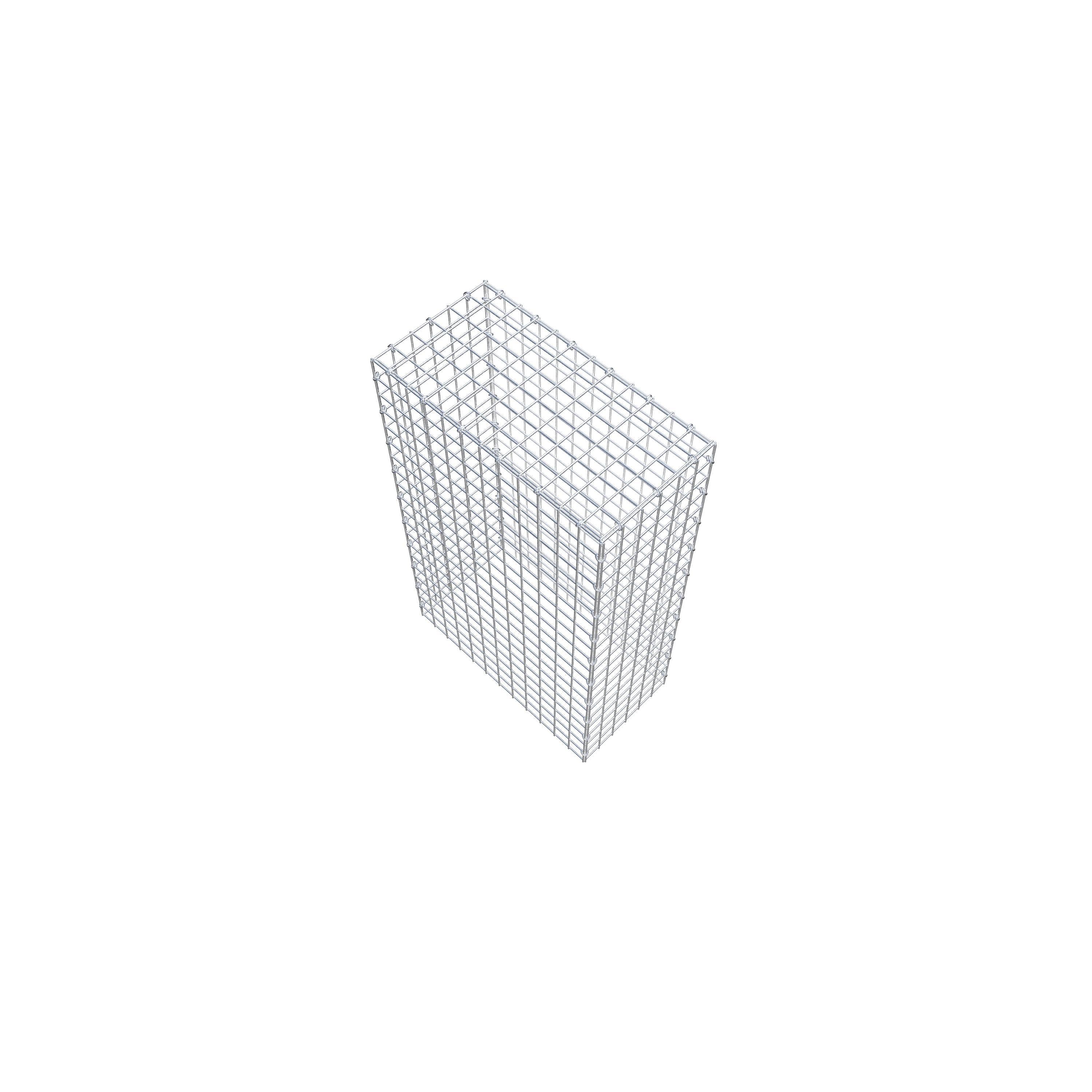 Monteret gabion type 3 100 cm x 60 cm x 30 cm (L x H x D), maskestørrelse 5 cm x 5 cm, C-ring