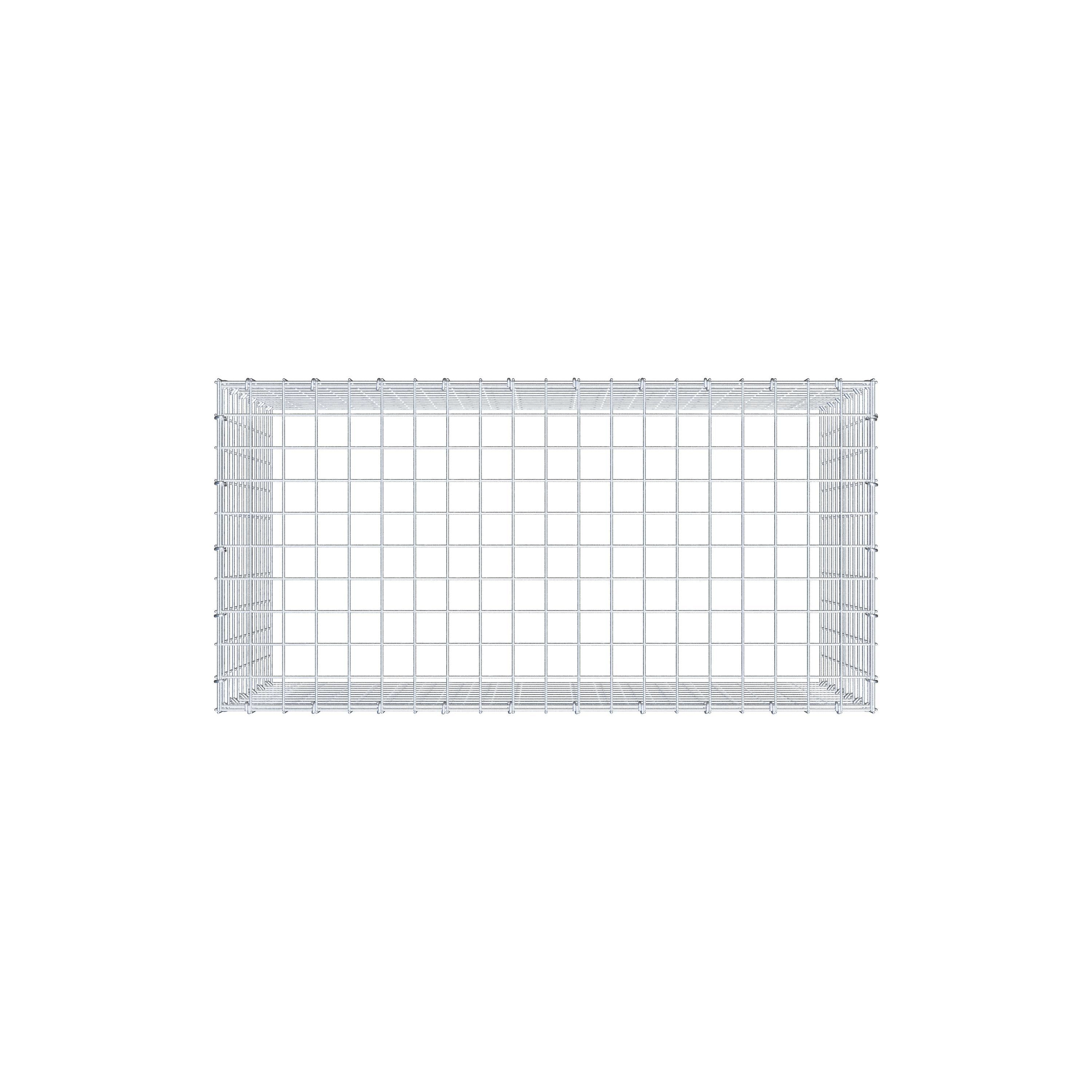 Mounted gabion type 3 100 cm x 60 cm x 50 cm (L x H x D), mesh size 5 cm x 5 cm, C-ring