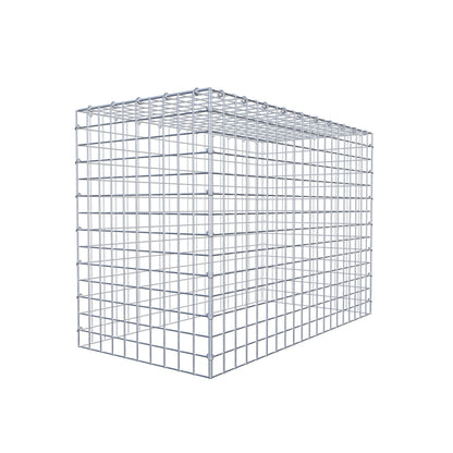 Mounted gabion type 3 100 cm x 70 cm x 50 cm (L x H x D), mesh size 5 cm x 5 cm, C-ring