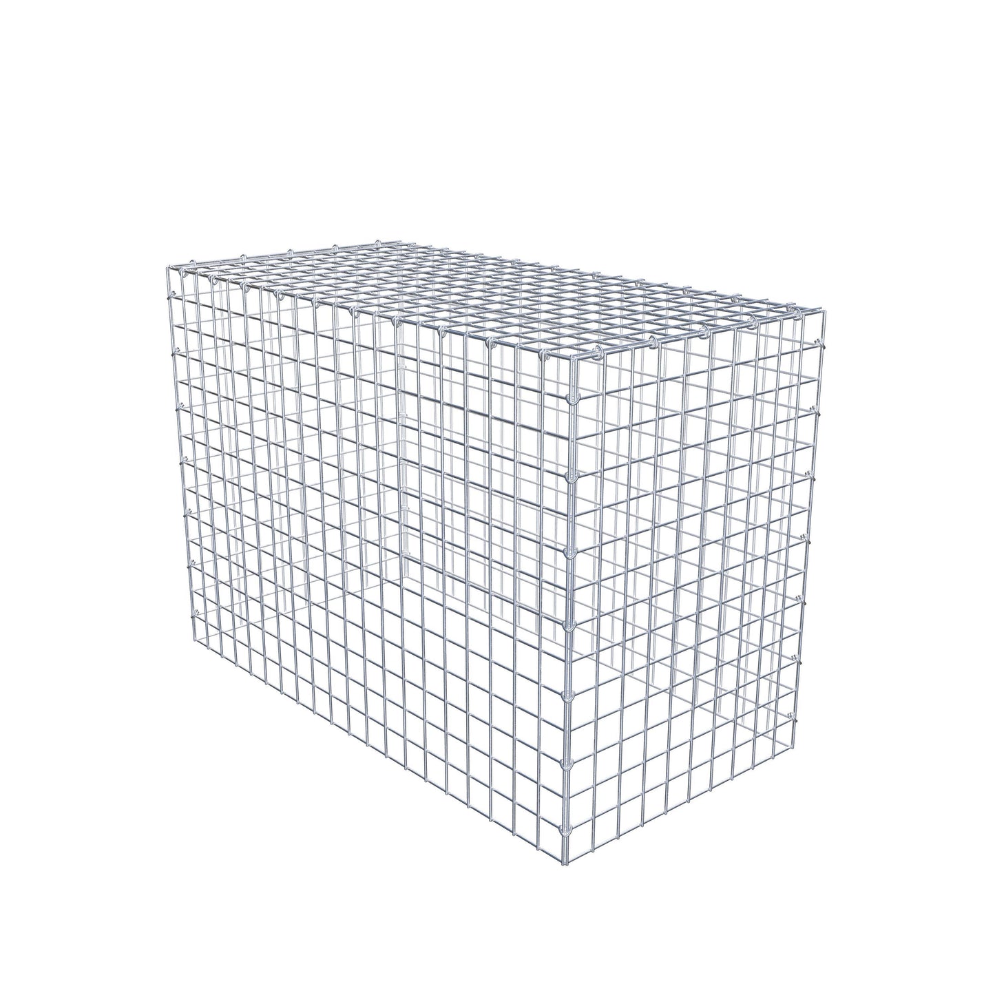 Mounted gabion type 3 100 cm x 70 cm x 50 cm (L x H x D), mesh size 5 cm x 5 cm, C-ring