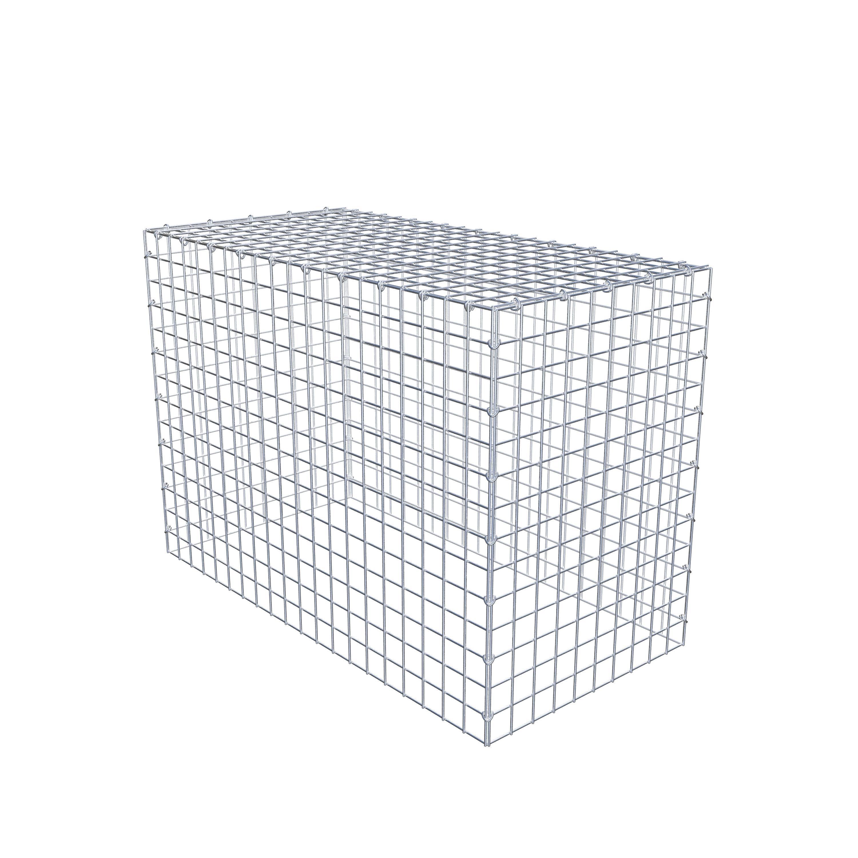 Monteret gabion type 3 100 cm x 70 cm x 50 cm (L x H x D), maskestørrelse 5 cm x 5 cm, C-ring