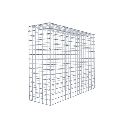 Monteret gabion type 3 100 cm x 80 cm x 30 cm (L x H x D), maskestørrelse 5 cm x 5 cm, C-ring