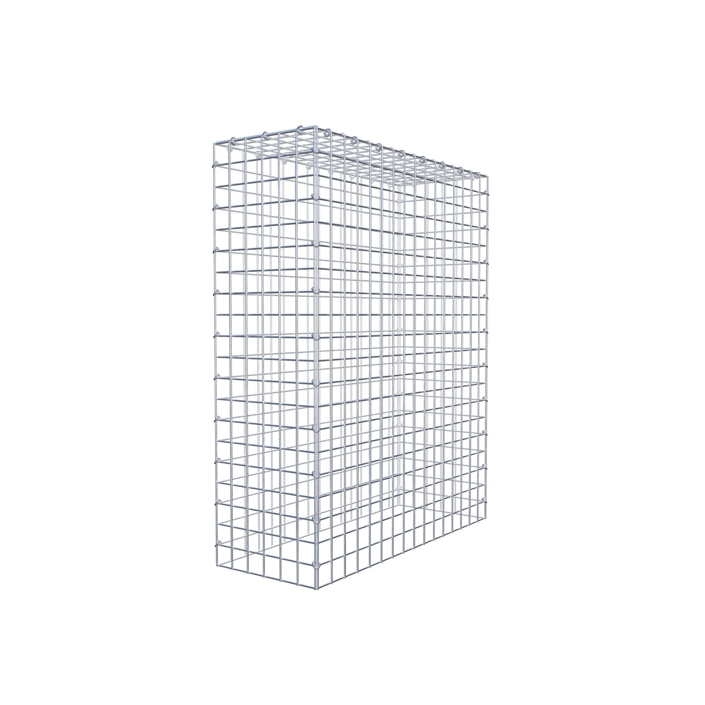 Monteret gabion type 3 100 cm x 80 cm x 30 cm (L x H x D), maskestørrelse 5 cm x 5 cm, C-ring