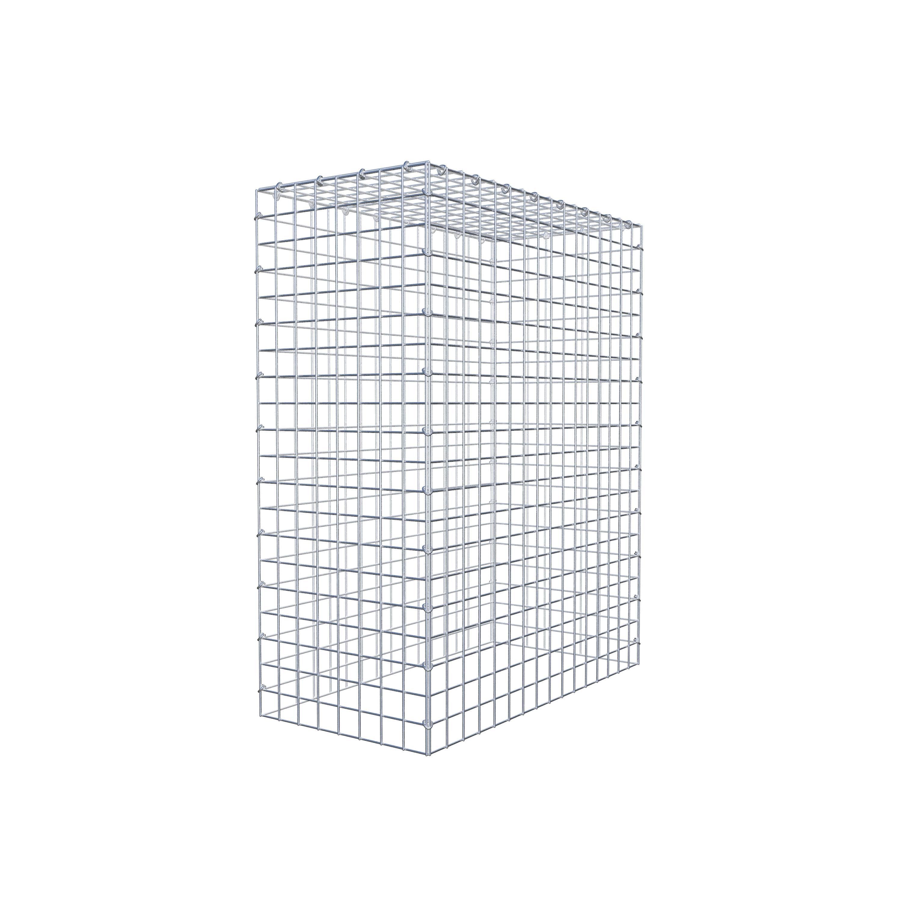 Monteret gabion type 3 100 cm x 80 cm x 40 cm (L x H x D), maskestørrelse 5 cm x 5 cm, C-ring