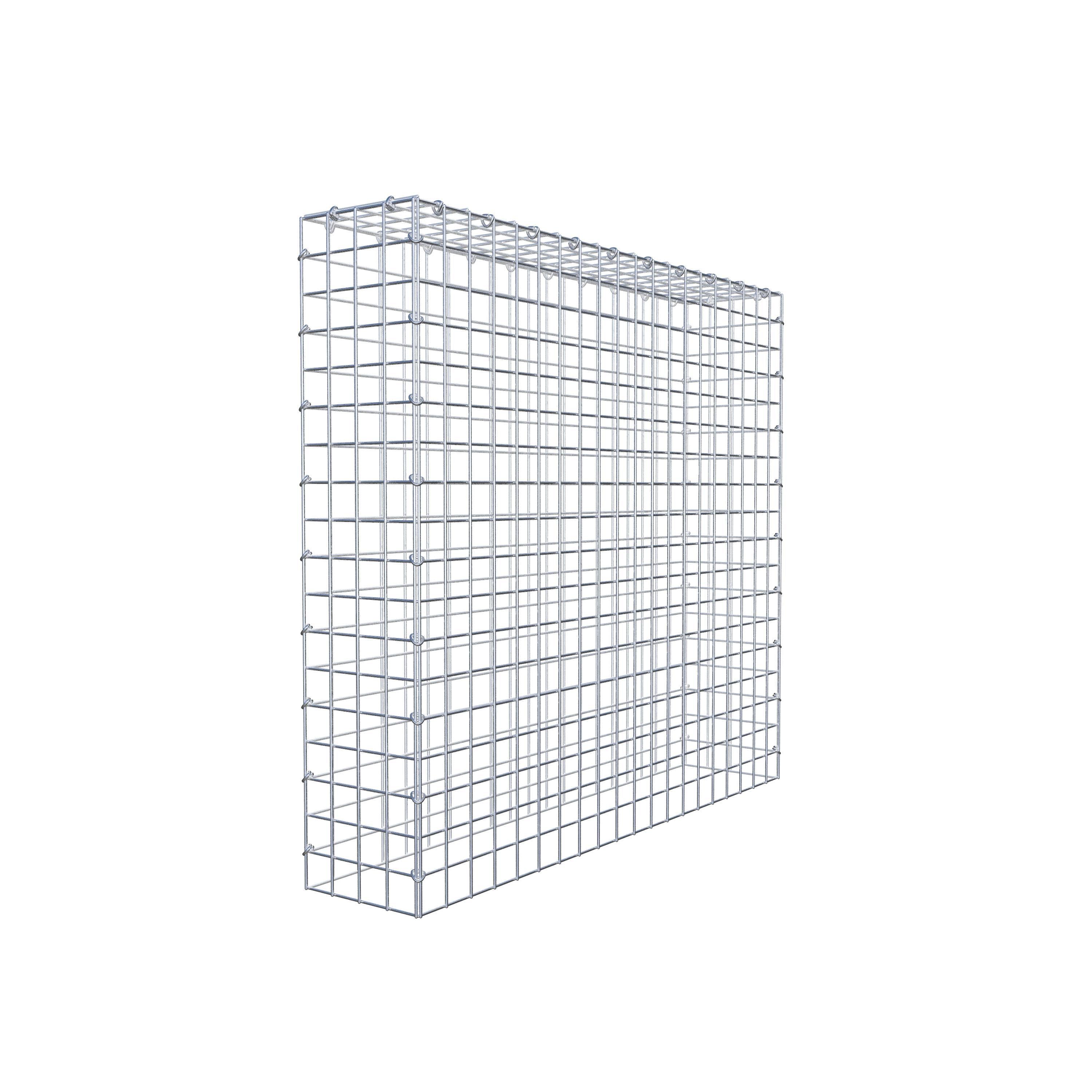 Mounted gabion type 3 100 cm x 90 cm x 20 cm (L x H x D), mesh size 5 cm x 5 cm, C-ring