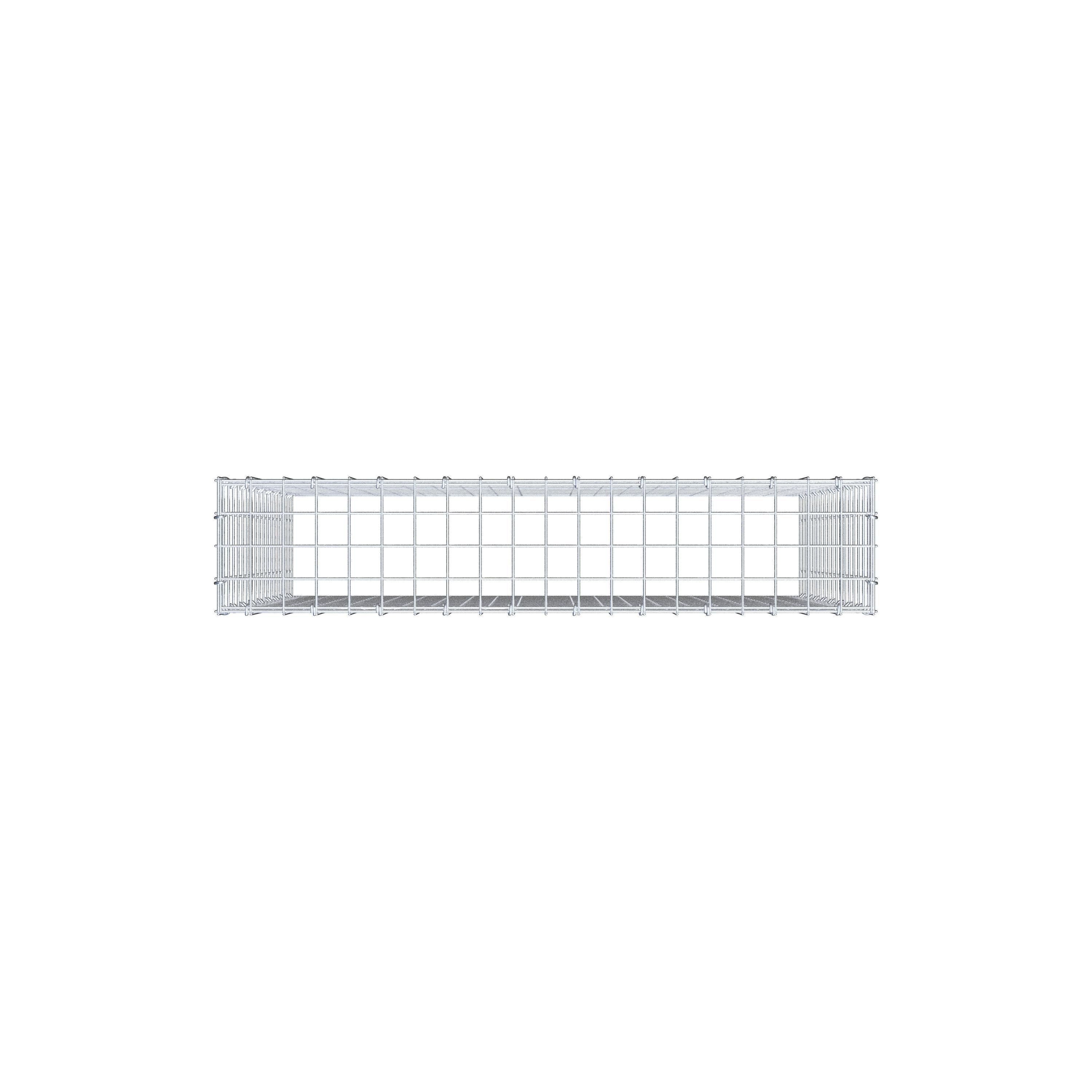 Mounted gabion type 3 100 cm x 90 cm x 20 cm (L x H x D), mesh size 5 cm x 5 cm, C-ring