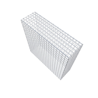 Monteret gabion type 3 100 cm x 100 cm x 30 cm (L x H x D), maskestørrelse 5 cm x 5 cm, C-ring