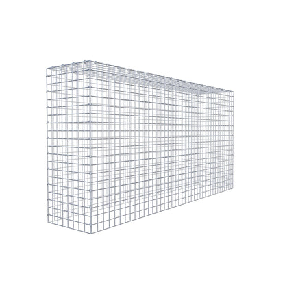 Monteret gabion type 3 200 cm x 100 cm x 40 cm (L x H x D), maskestørrelse 5 cm x 5 cm, C-ring