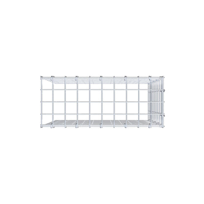 Monteret gabion type 4 50 cm x 50 cm x 20 cm (L x H x D), maskestørrelse 5 cm x 5 cm, C-ring