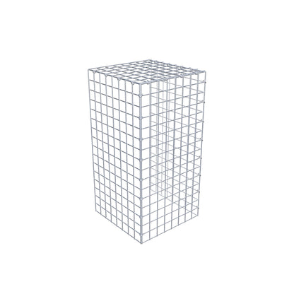 Mounted gabion type 4 80 cm x 40 cm x 40 cm (L x H x D), mesh size 5 cm x 5 cm, C-ring