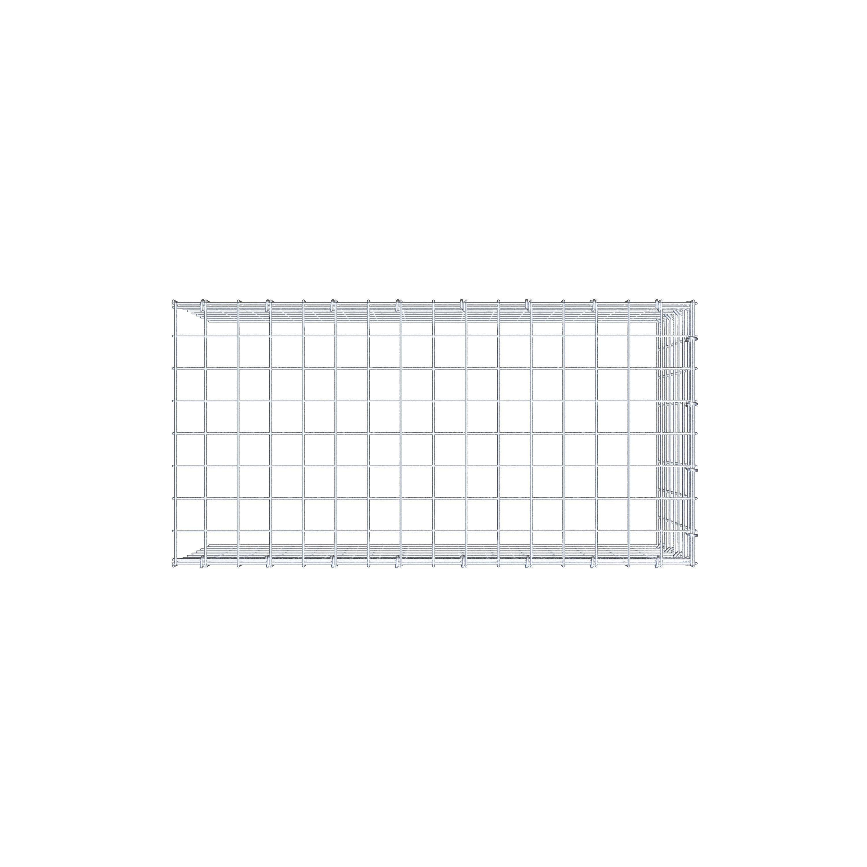 Monteret gabion type 4 80 cm x 40 cm x 40 cm (L x H x D), maskestørrelse 5 cm x 5 cm, C-ring