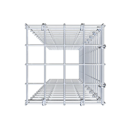 Gabião Tipo 4 100 cm x 20 cm x 20 cm (C x A x P), malhagem 5 cm x 5 cm, anel C