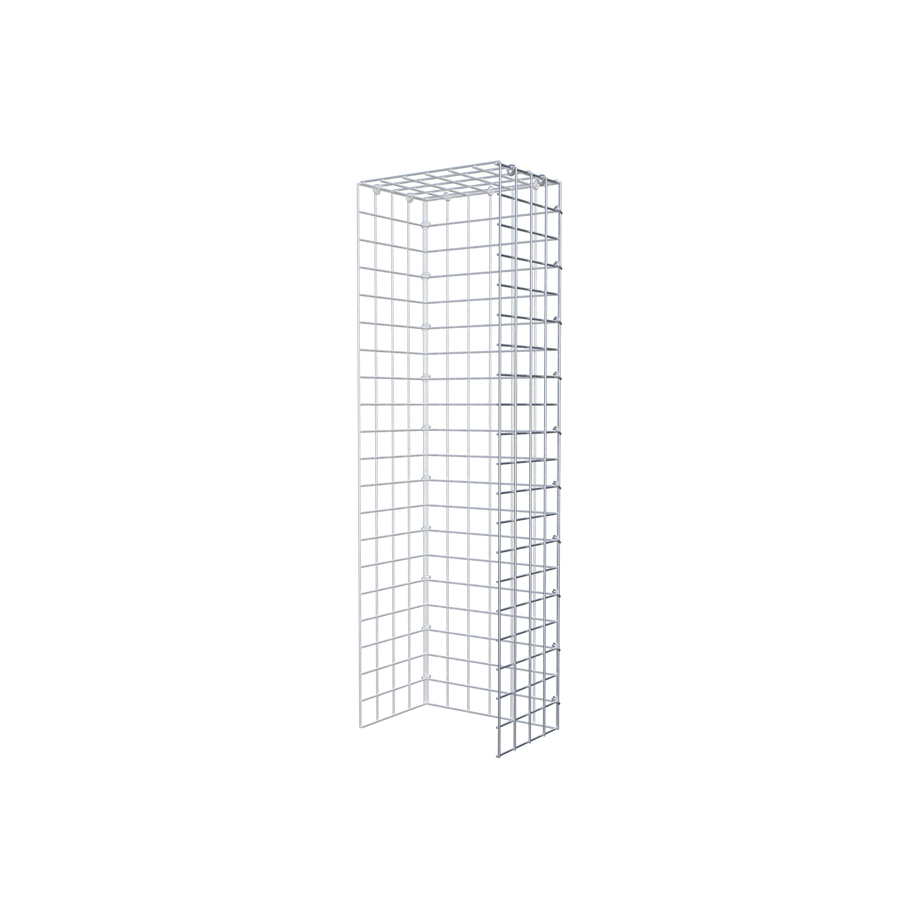 Mounted gabion type 4 100 cm x 20 cm x 30 cm (L x H x D), mesh size 5 cm x 5 cm, C-ring