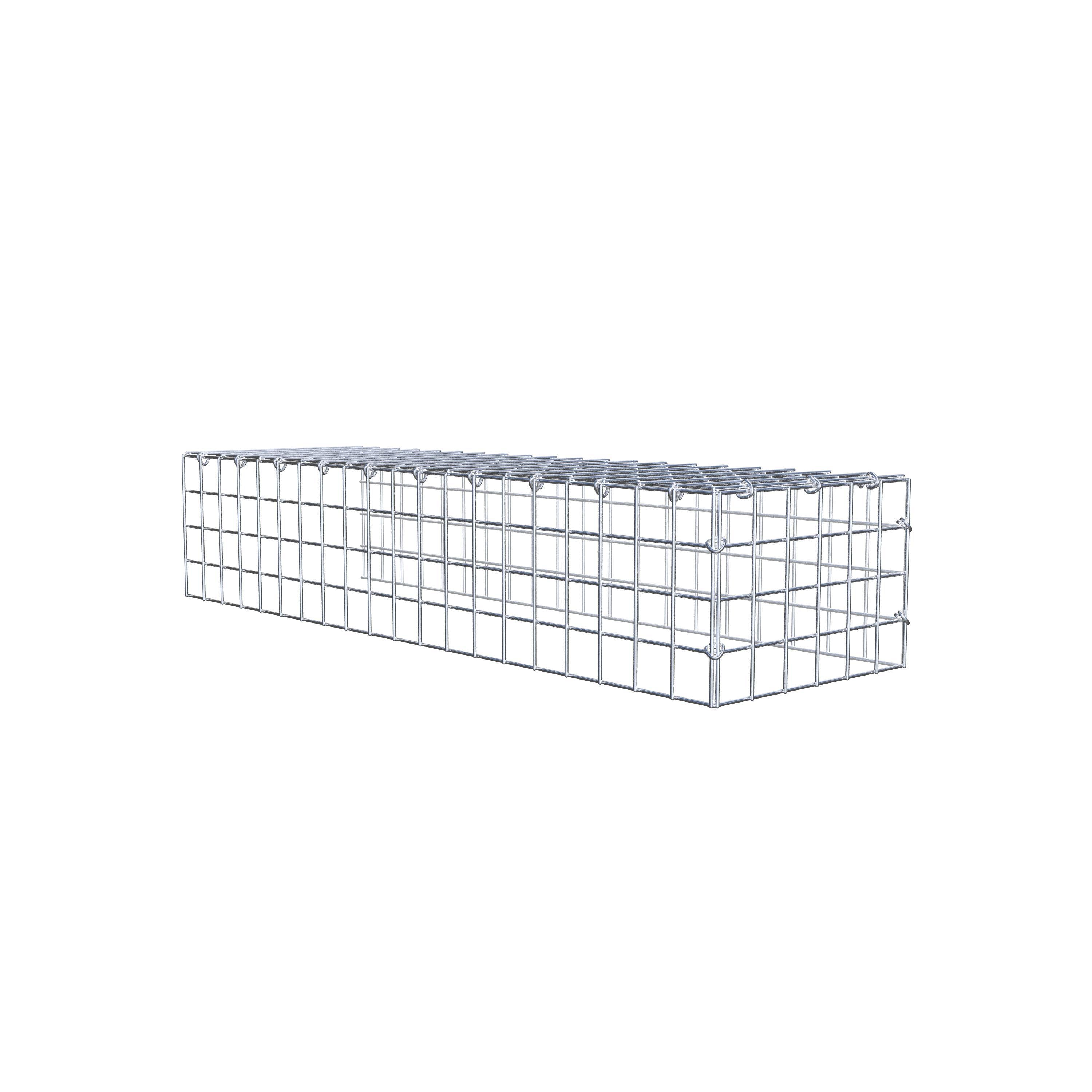 Anbaugabione Typ 4 100 cm x 20 cm x 30 cm (L x H x T), Maschenweite 5 cm x 5 cm, C-Ring