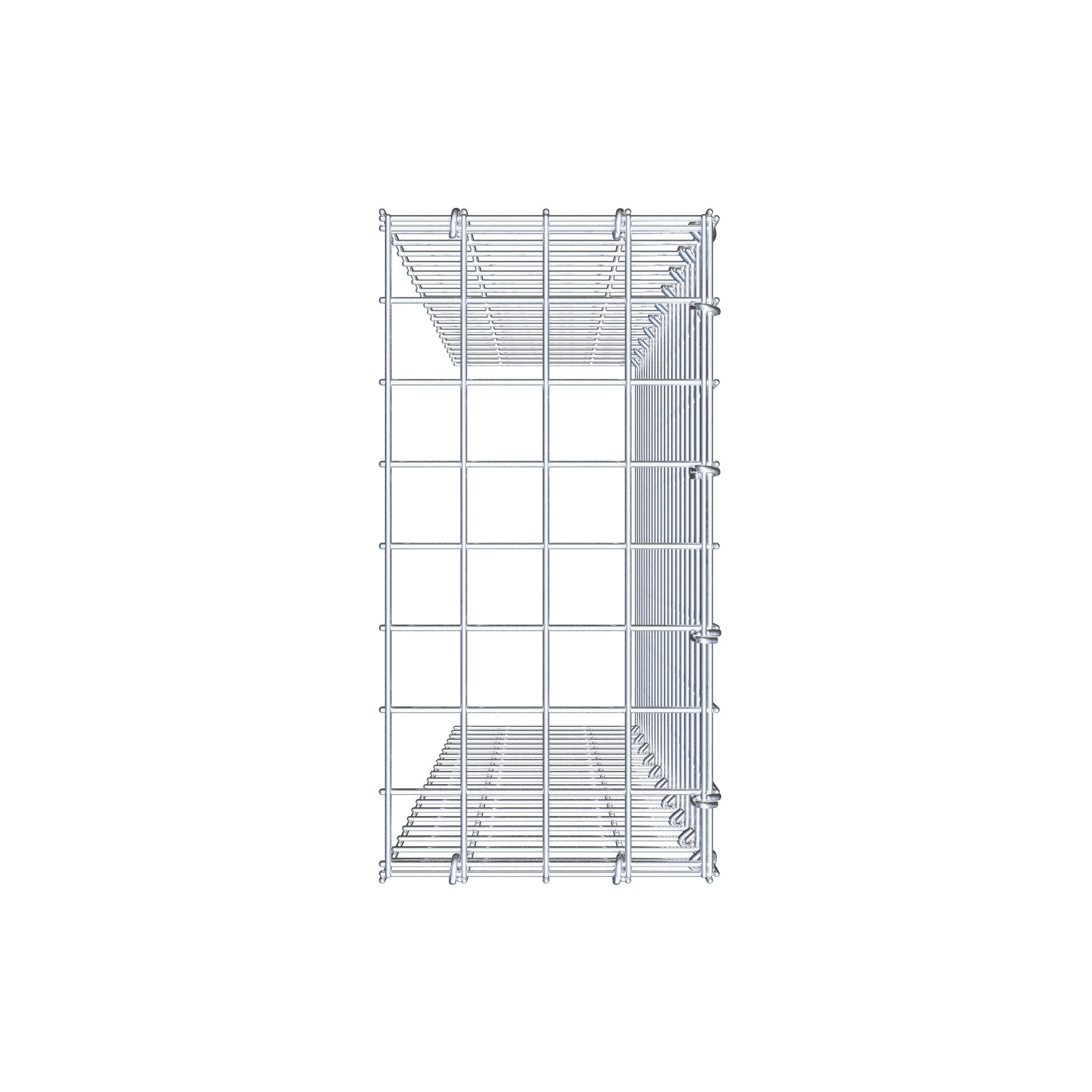 Anbaugabione Typ 4 100 cm x 20 cm x 40 cm (L x H x T), Maschenweite 5 cm x 5 cm, C-Ring