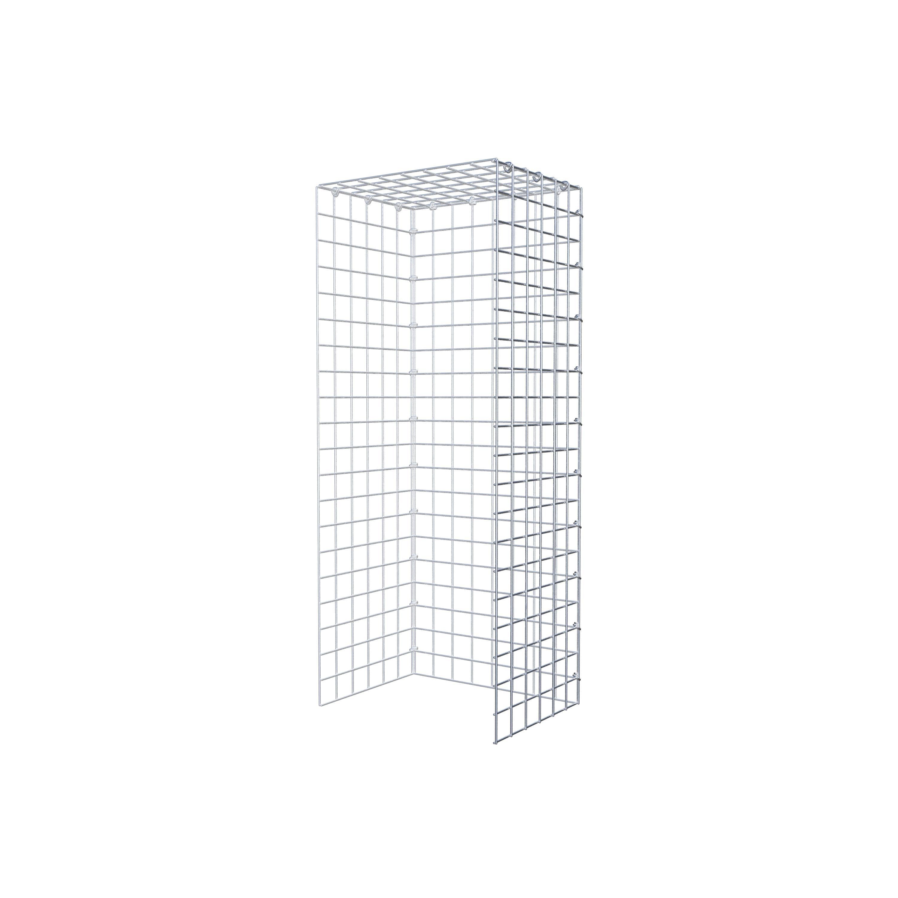 Monteret gabion type 4 100 cm x 30 cm x 40 cm (L x H x D), maskestørrelse 5 cm x 5 cm, C-ring