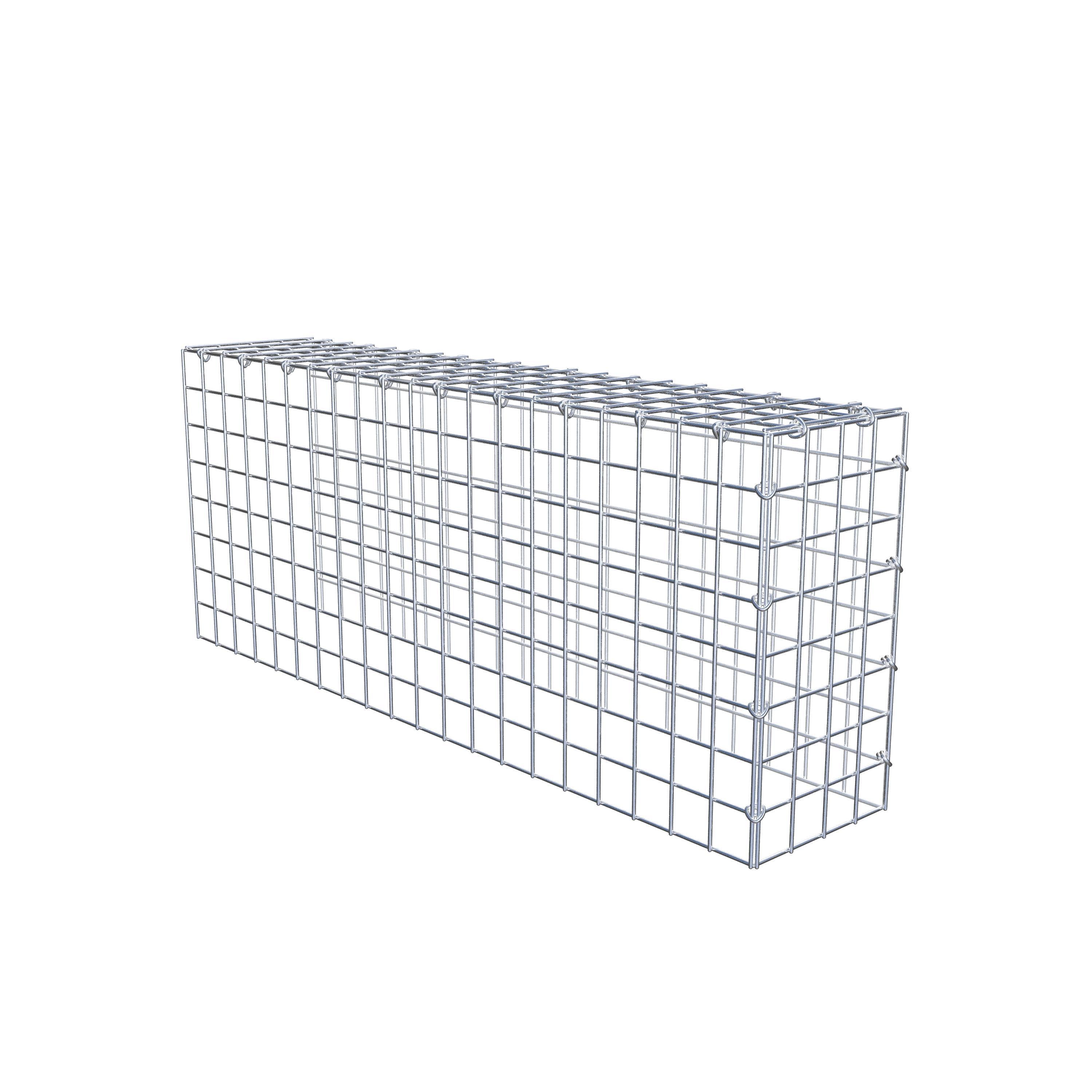 Mounted gabion type 4 100 cm x 40 cm x 20 cm (L x H x D), mesh size 5 cm x 5 cm, C-ring