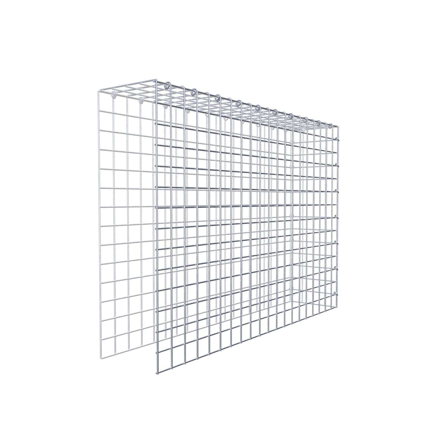Gabião Tipo 4 100 cm x 70 cm x 20 cm (C x A x P), malhagem 5 cm x 5 cm, anel C