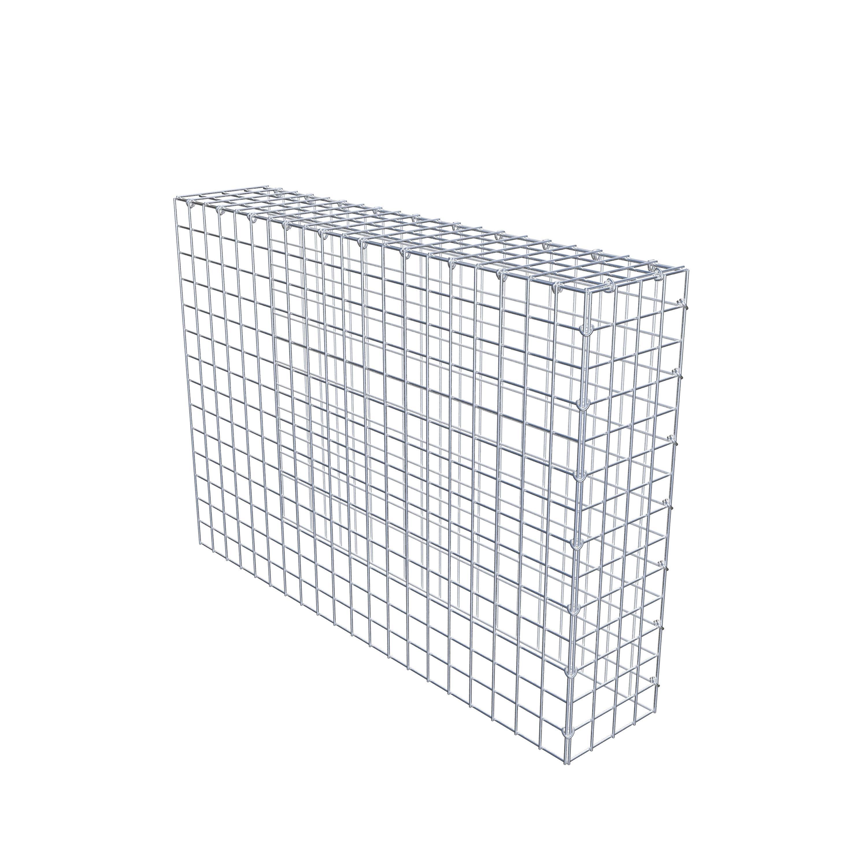 Monteret gabion type 4 100 cm x 70 cm x 20 cm (L x H x D), maskestørrelse 5 cm x 5 cm, C-ring