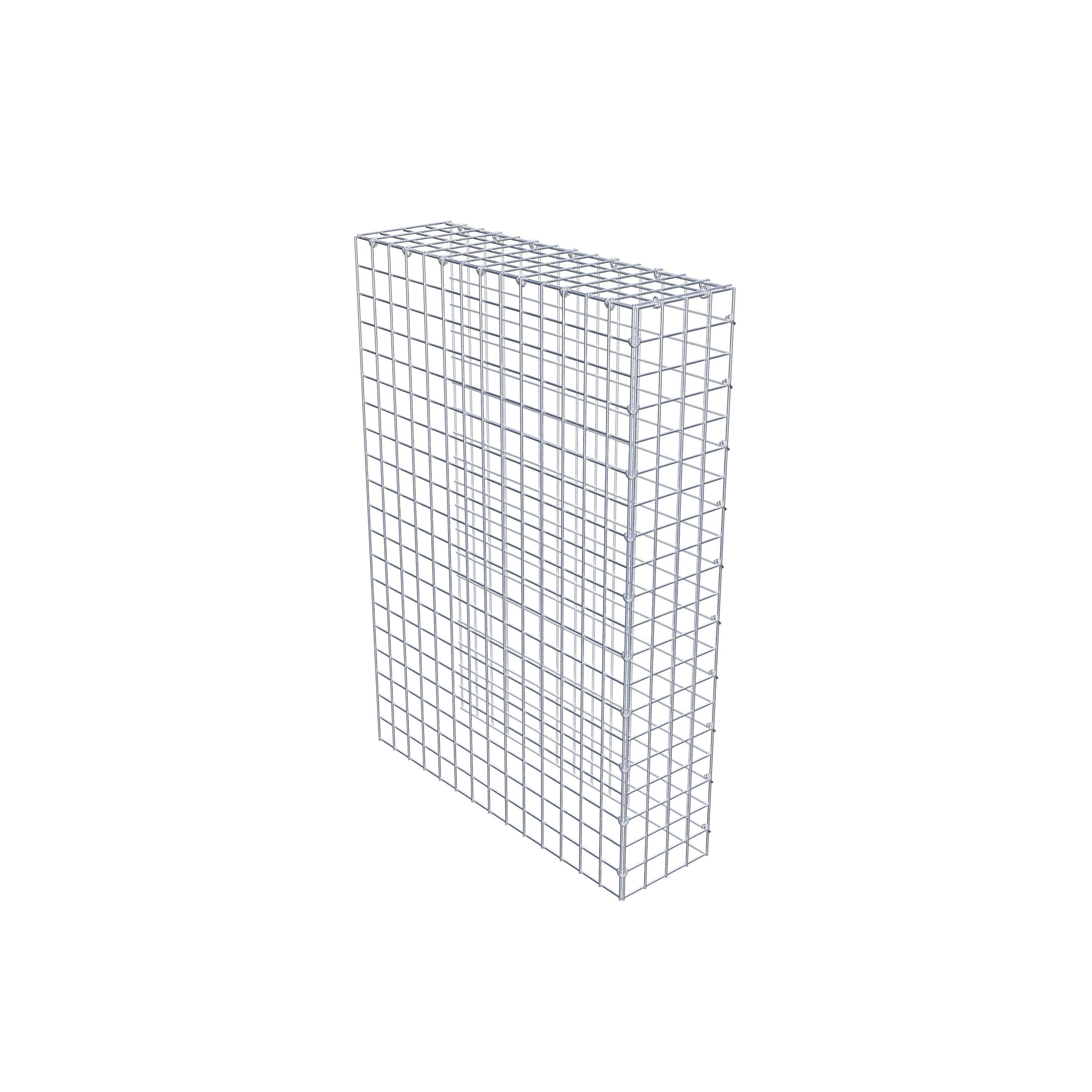 Monteret gabion type 4 100 cm x 70 cm x 20 cm (L x H x D), maskestørrelse 5 cm x 5 cm, C-ring