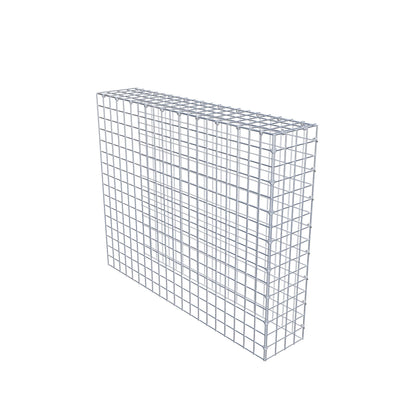 Monteret gabion type 4 100 cm x 80 cm x 20 cm (L x H x D), maskestørrelse 5 cm x 5 cm, C-ring