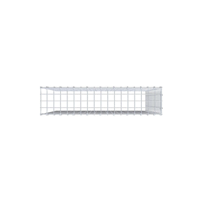 Mounted gabion type 4 100 cm x 90 cm x 20 cm (L x H x D), mesh size 5 cm x 5 cm, C-ring