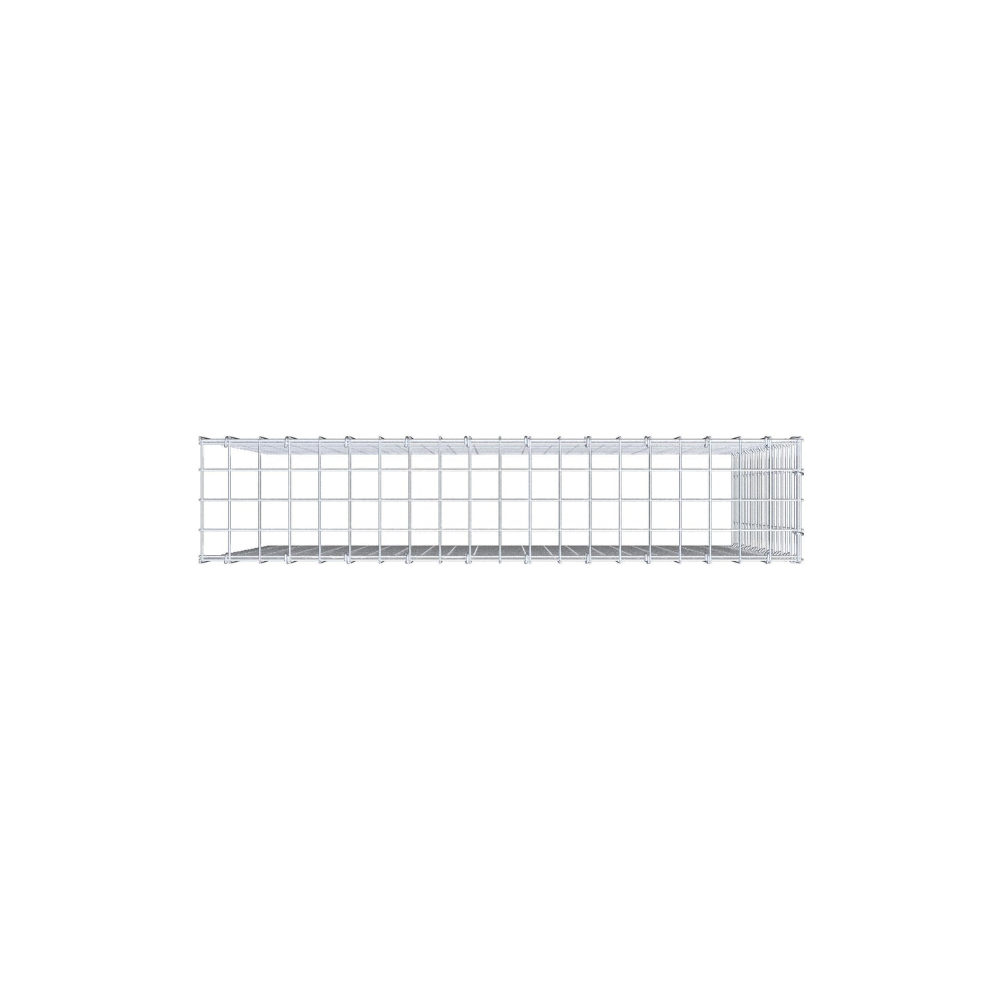 Mounted gabion type 4 100 cm x 90 cm x 20 cm (L x H x D), mesh size 5 cm x 5 cm, C-ring