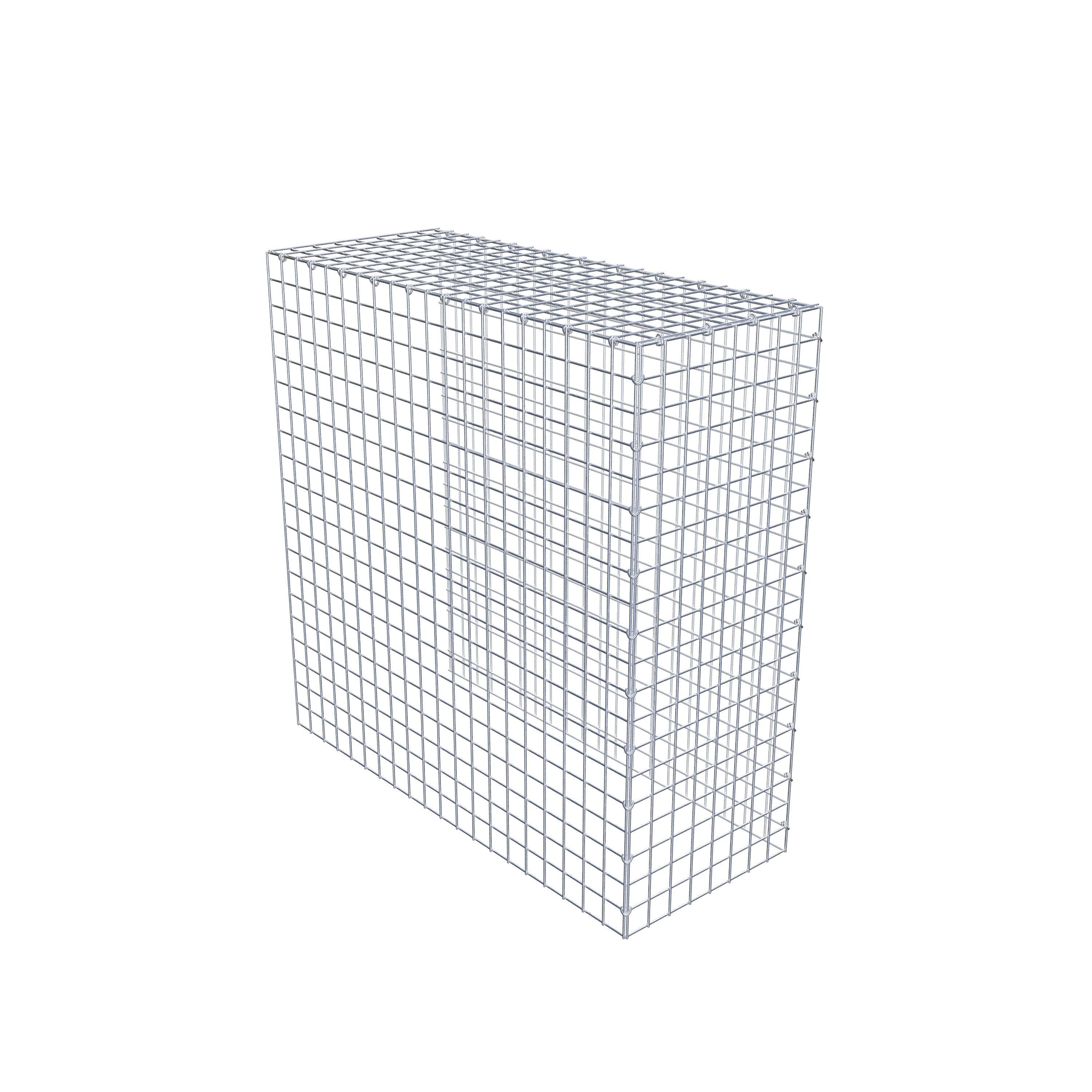 Monteret gabion type 4 100 cm x 100 cm x 40 cm (L x H x D), maskestørrelse 5 cm x 5 cm, C-ring