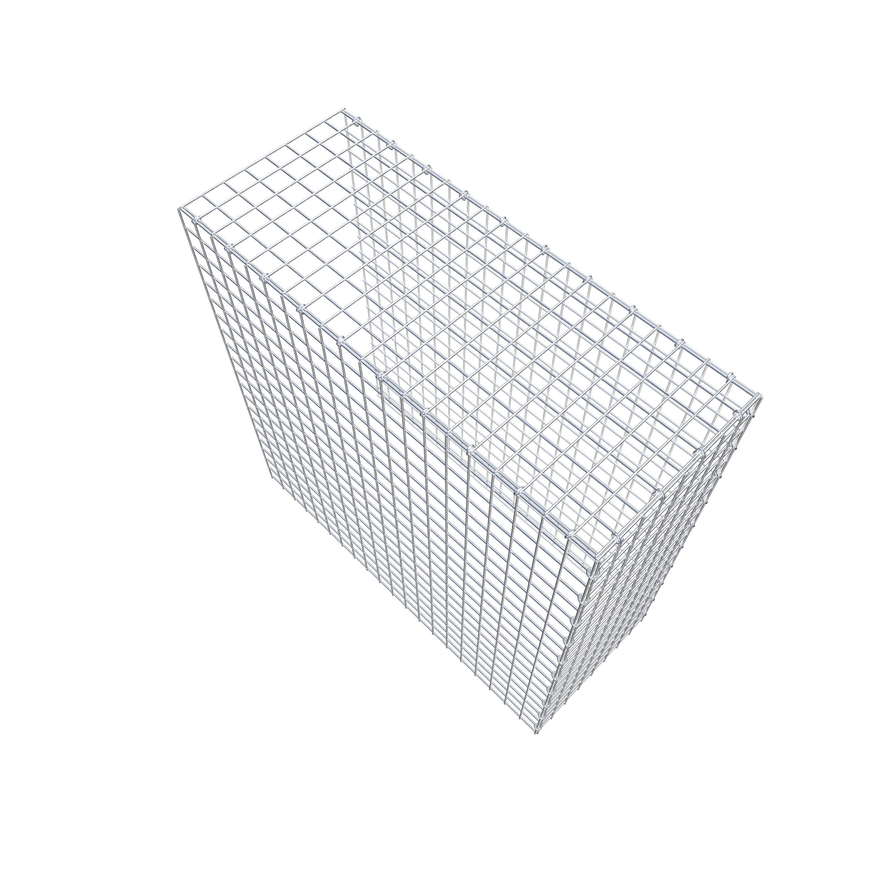 Monteret gabion type 4 100 cm x 100 cm x 40 cm (L x H x D), maskestørrelse 5 cm x 5 cm, C-ring