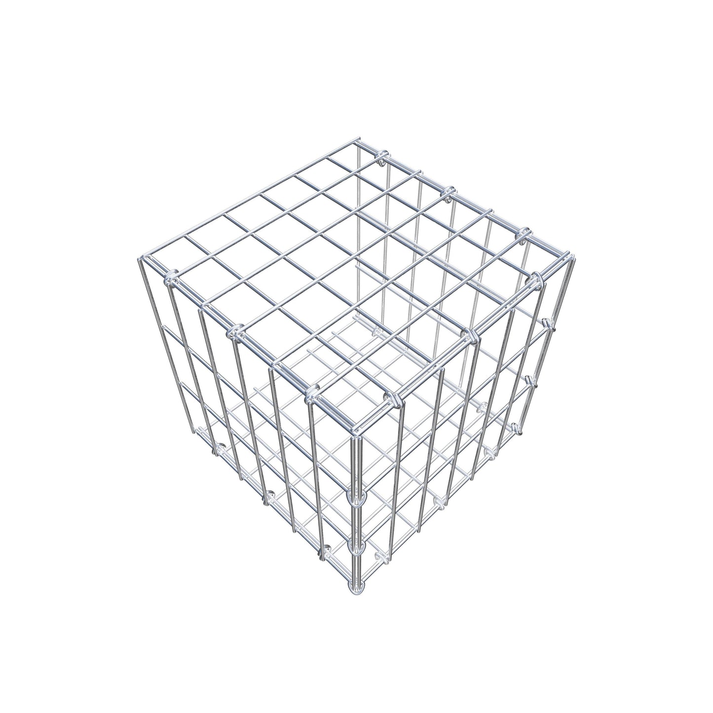 Gavión complementario tipo 2 30 cm x 30 cm x 30 cm, malla 5 cm x 10 cm, anillo en C