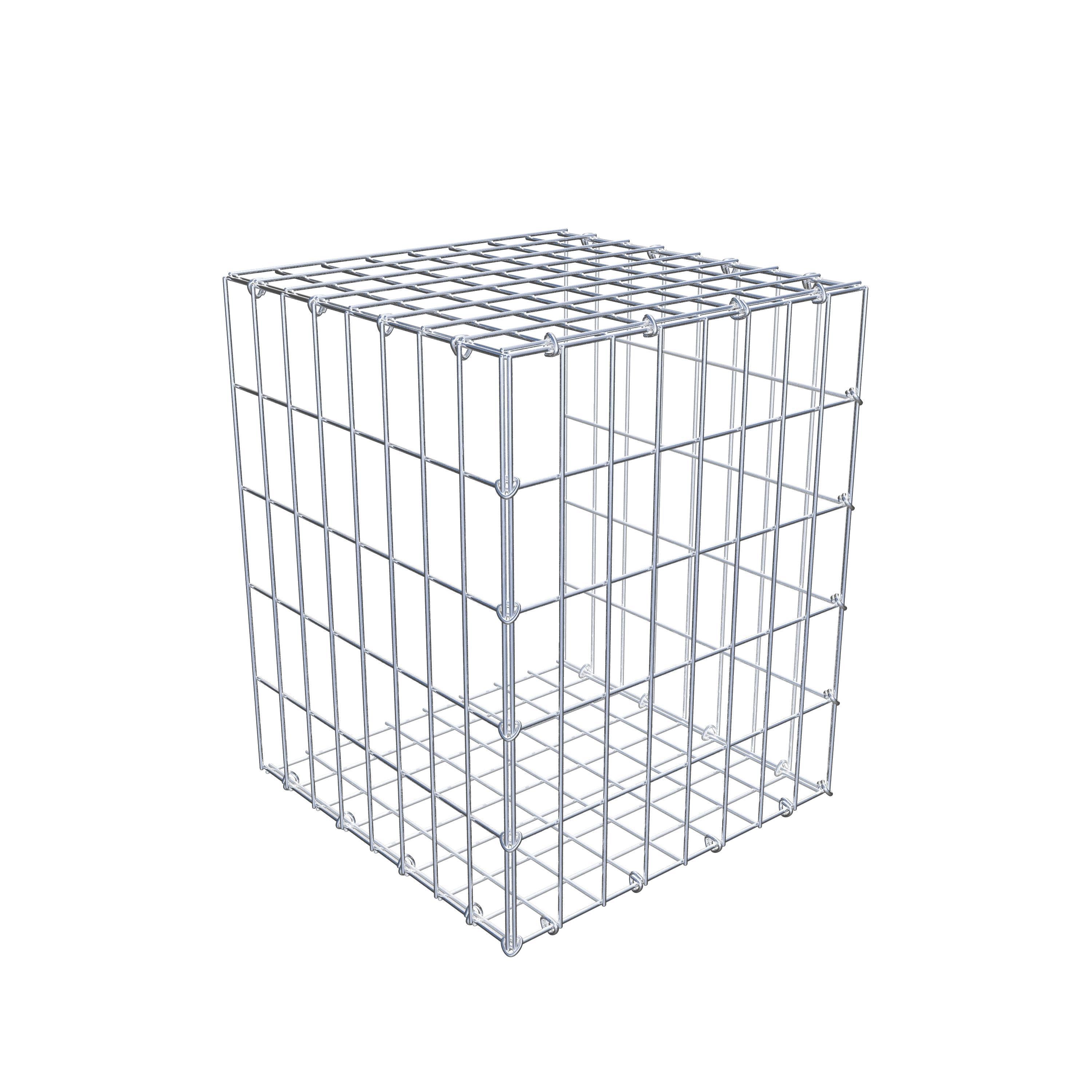 Monteret gabion type 2 50 cm x 40 cm x 40 cm, maskestørrelse 5 cm x 10 cm, C-ring