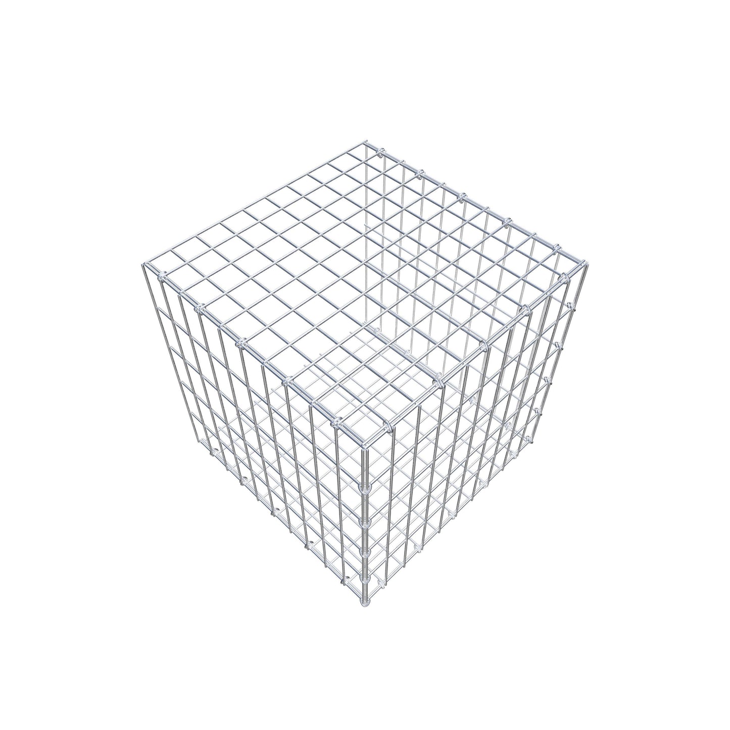 Gabião tipo 2 50 cm x 50 cm x 50 cm, malhagem 5 cm x 10 cm, anel C