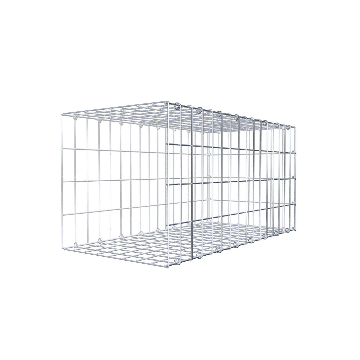 Mounted gabion type 2 80 cm x 40 cm x 40 cm, mesh size 5 cm x 10 cm, C-ring