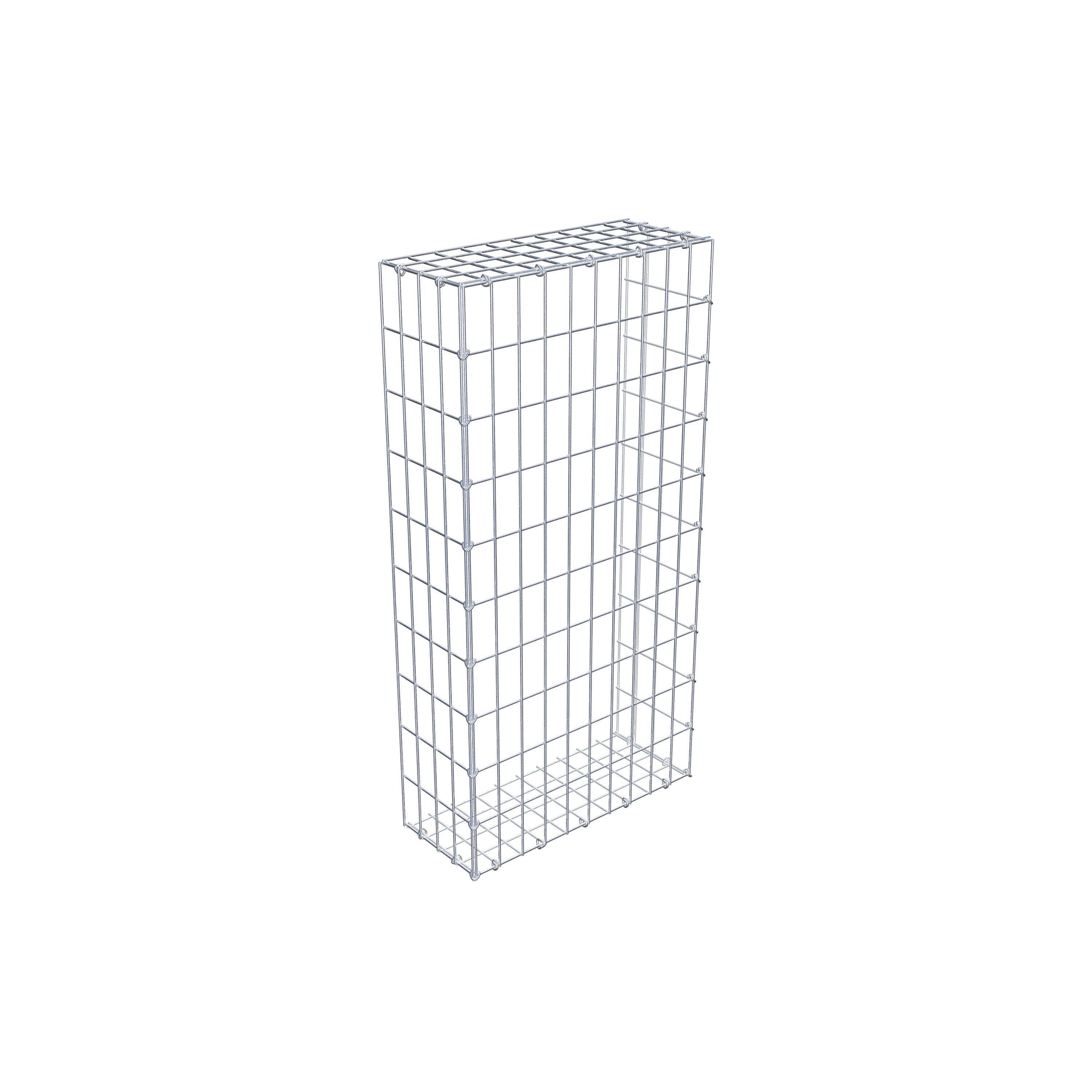 Mounted gabion type 2 100 cm x 20 cm x 50 cm, mesh size 5 cm x 10 cm, C-ring