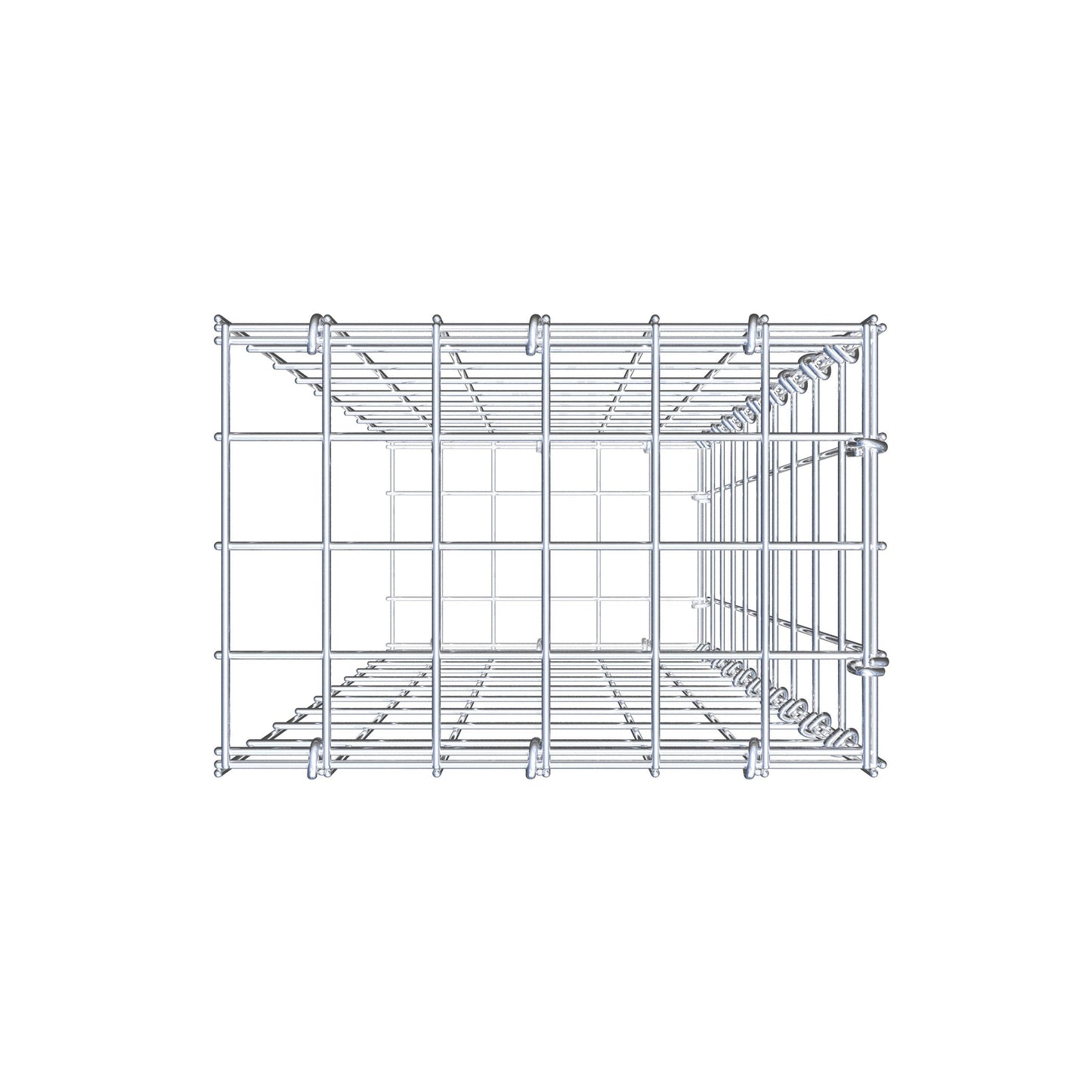 Fourche rapportée type 2 100 cm x 30 cm x 20 cm, mailles 5 cm x 10 cm, anneau en C