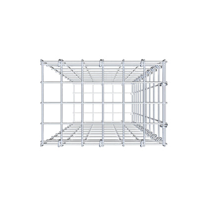 Fourche rapportée type 2 100 cm x 30 cm x 20 cm, mailles 5 cm x 10 cm, anneau en C