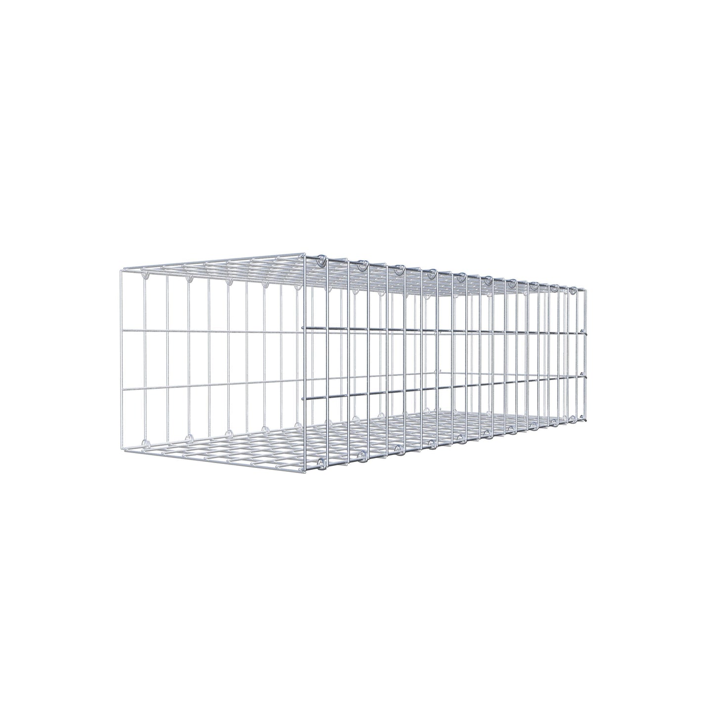 Anbaugabione Typ 2 100 cm x 30 cm x 40 cm, Maschenweite 5 cm x 10 cm, C-Ring