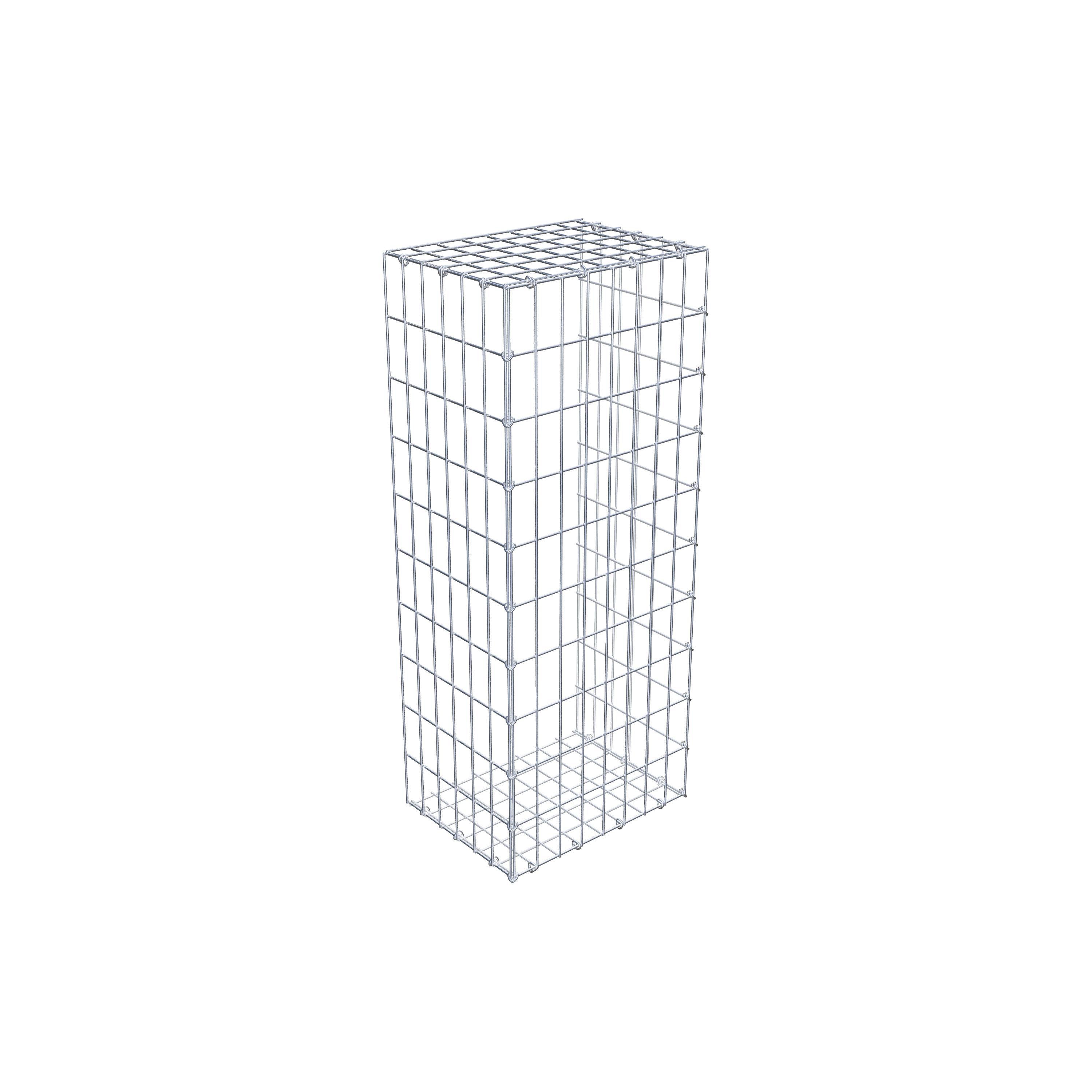 Mounted gabion type 2 100 cm x 30 cm x 40 cm, mesh size 5 cm x 10 cm, C-ring