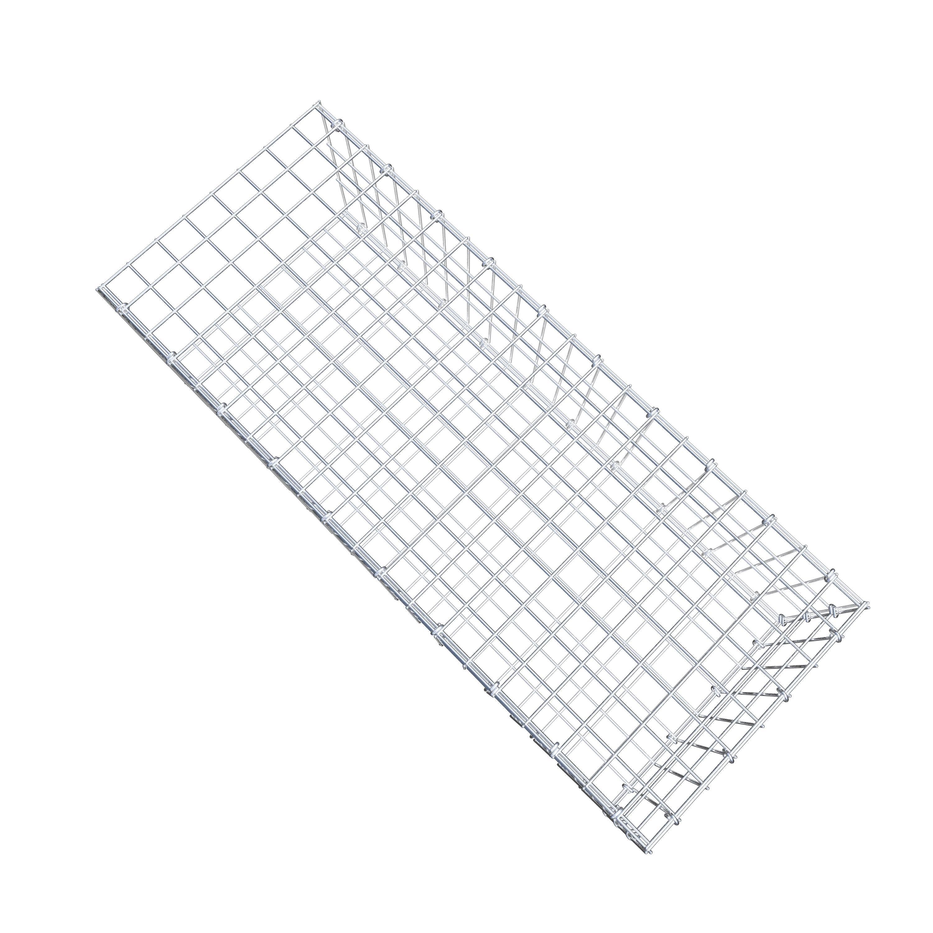 Mounted gabion type 2 100 cm x 30 cm x 40 cm, mesh size 5 cm x 10 cm, C-ring