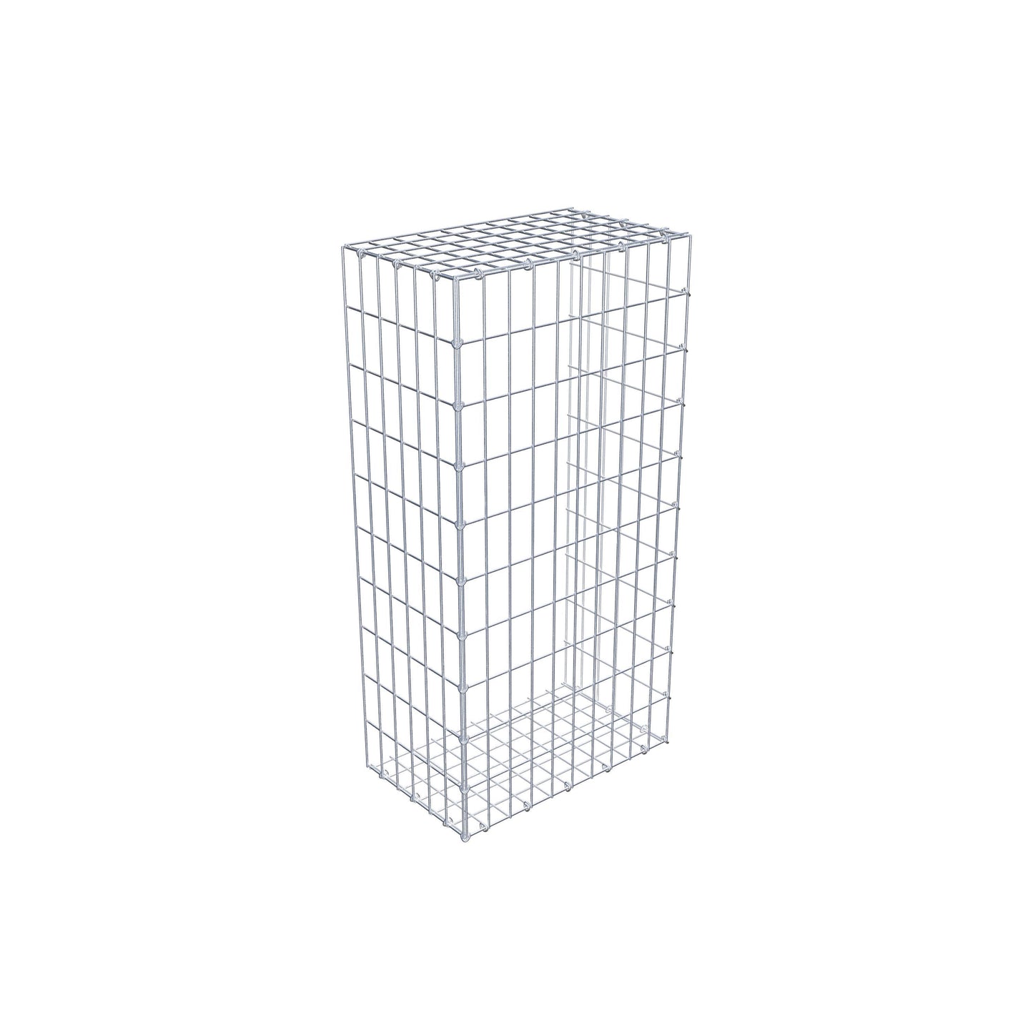 Mounted gabion type 2 100 cm x 30 cm x 50 cm, mesh size 5 cm x 10 cm, C-ring
