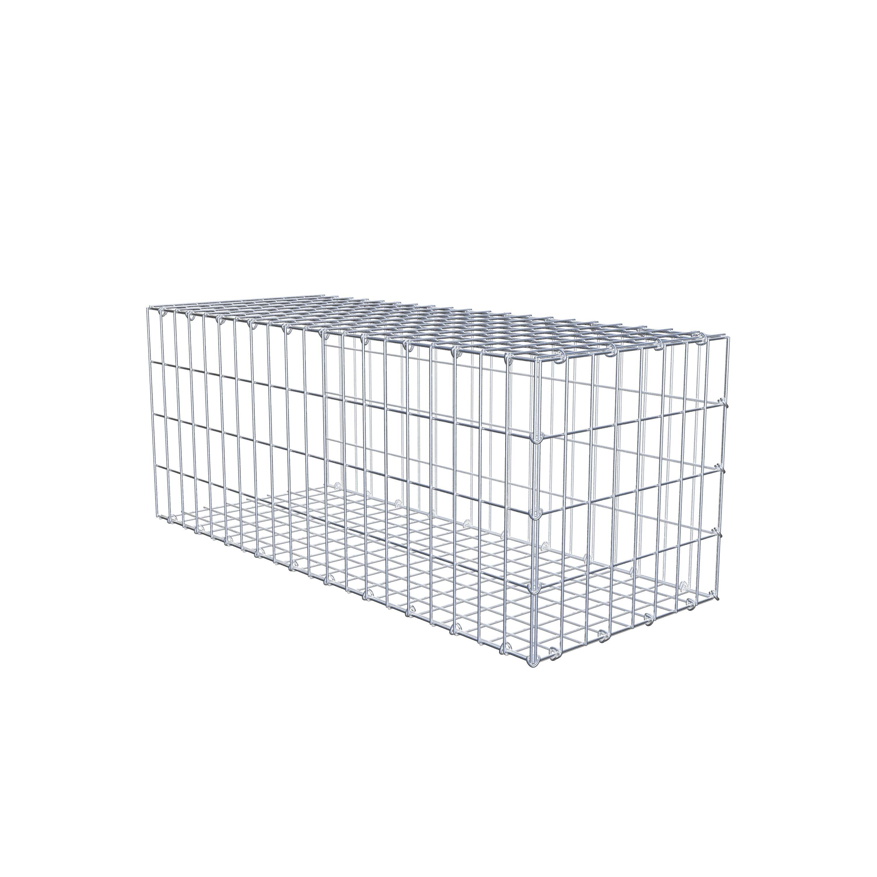 Monteret gabion type 2 100 cm x 40 cm x 40 cm, maskestørrelse 5 cm x 10 cm, C-ring