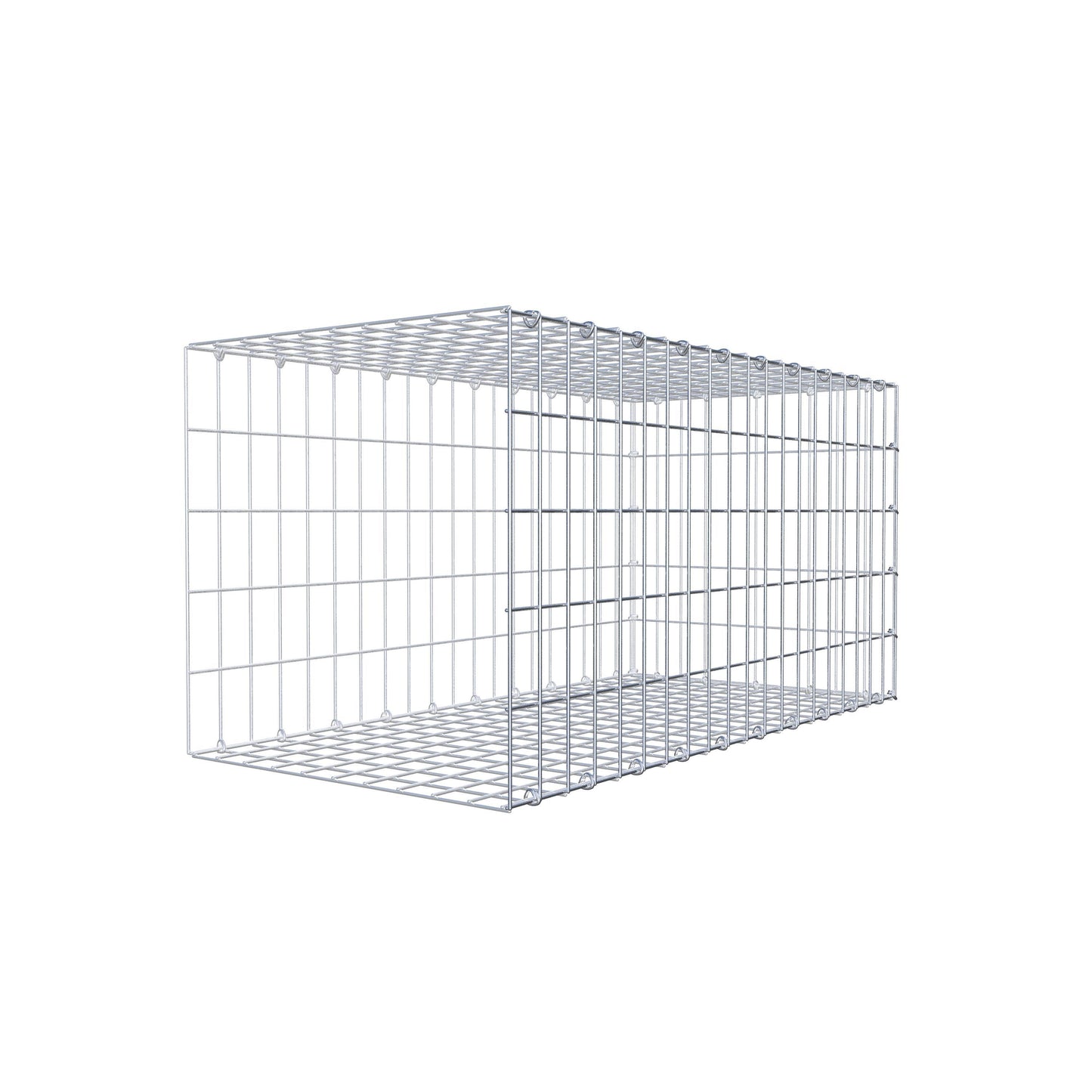 Fourche rapportée type 2 100 cm x 50 cm x 50 cm, mailles 5 cm x 10 cm, anneau en C