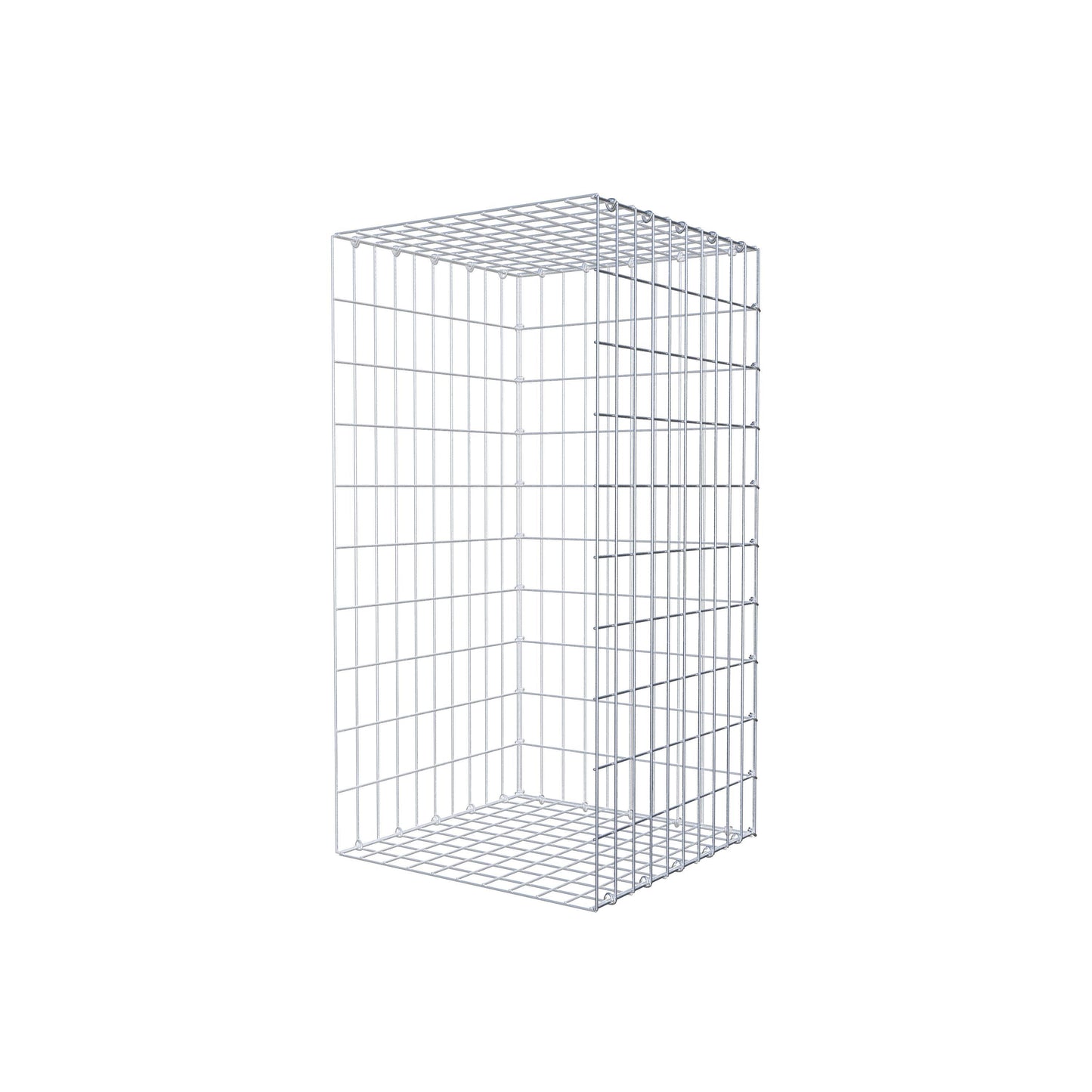 Fourche rapportée type 2 100 cm x 50 cm x 50 cm, mailles 5 cm x 10 cm, anneau en C