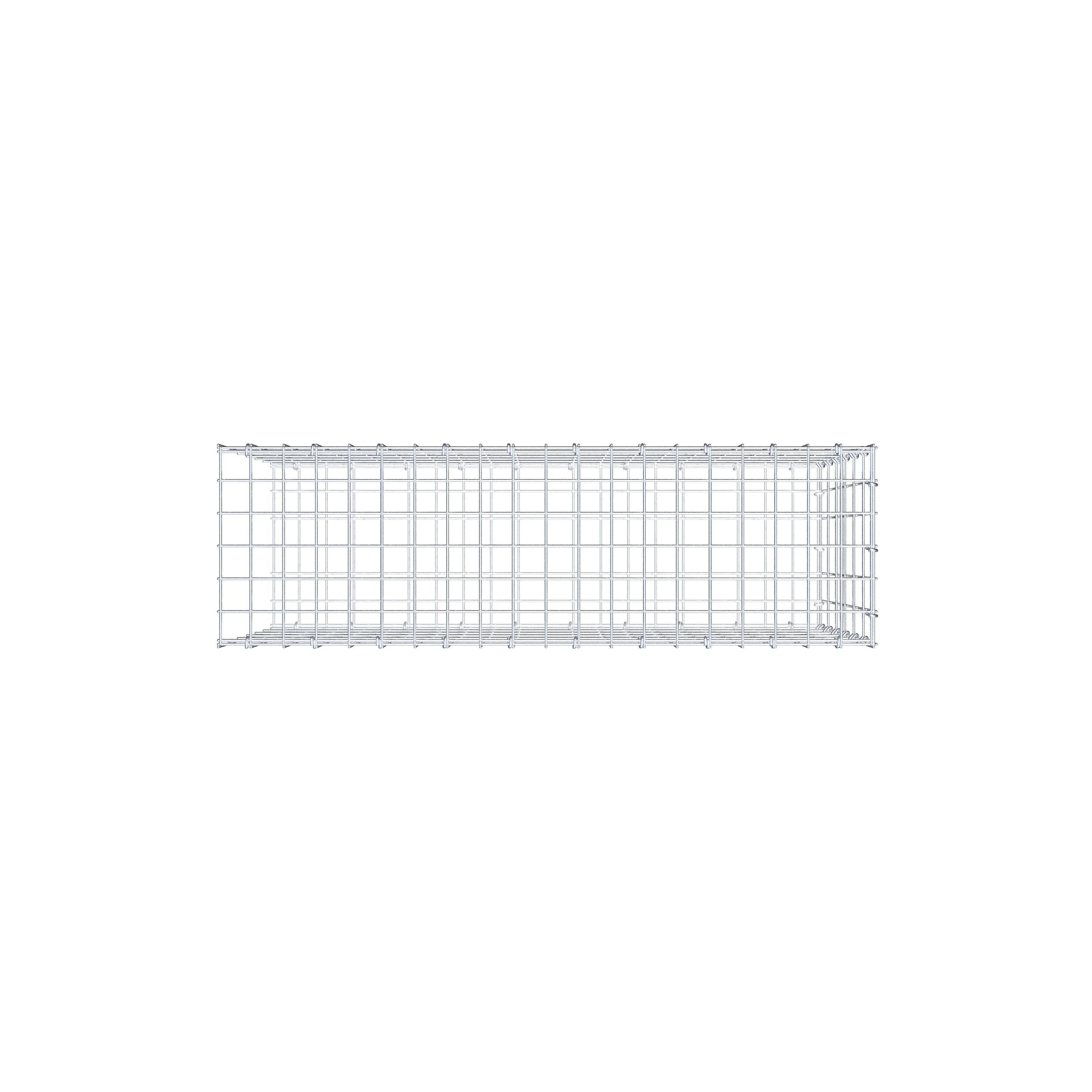 Pile aggiuntivo tipo 2 100 cm x 60 cm x 30 cm, maglia 5 cm x 10 cm, anello a C