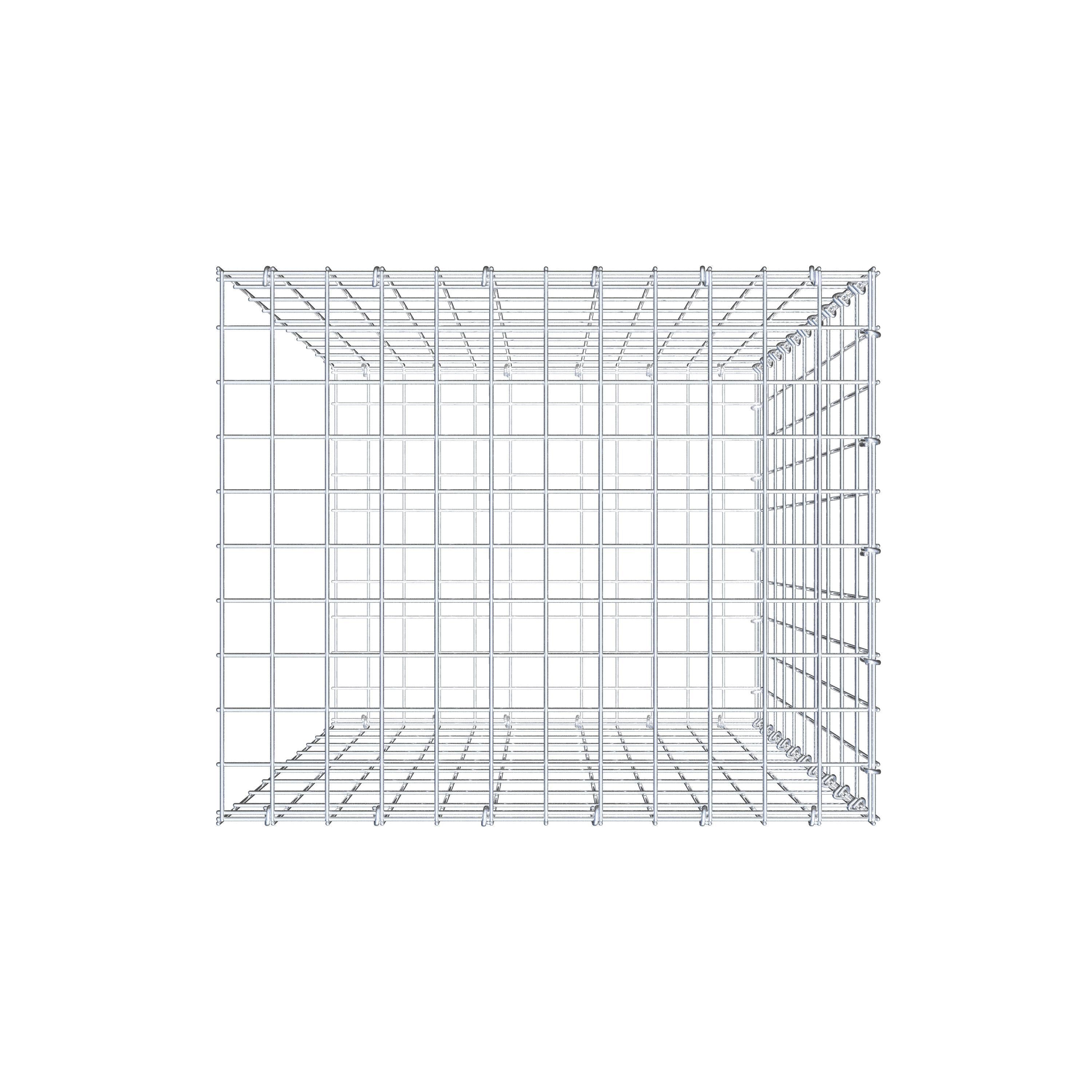 Gabião tipo 2 100 cm x 60 cm x 50 cm, malhagem 5 cm x 10 cm, anel C