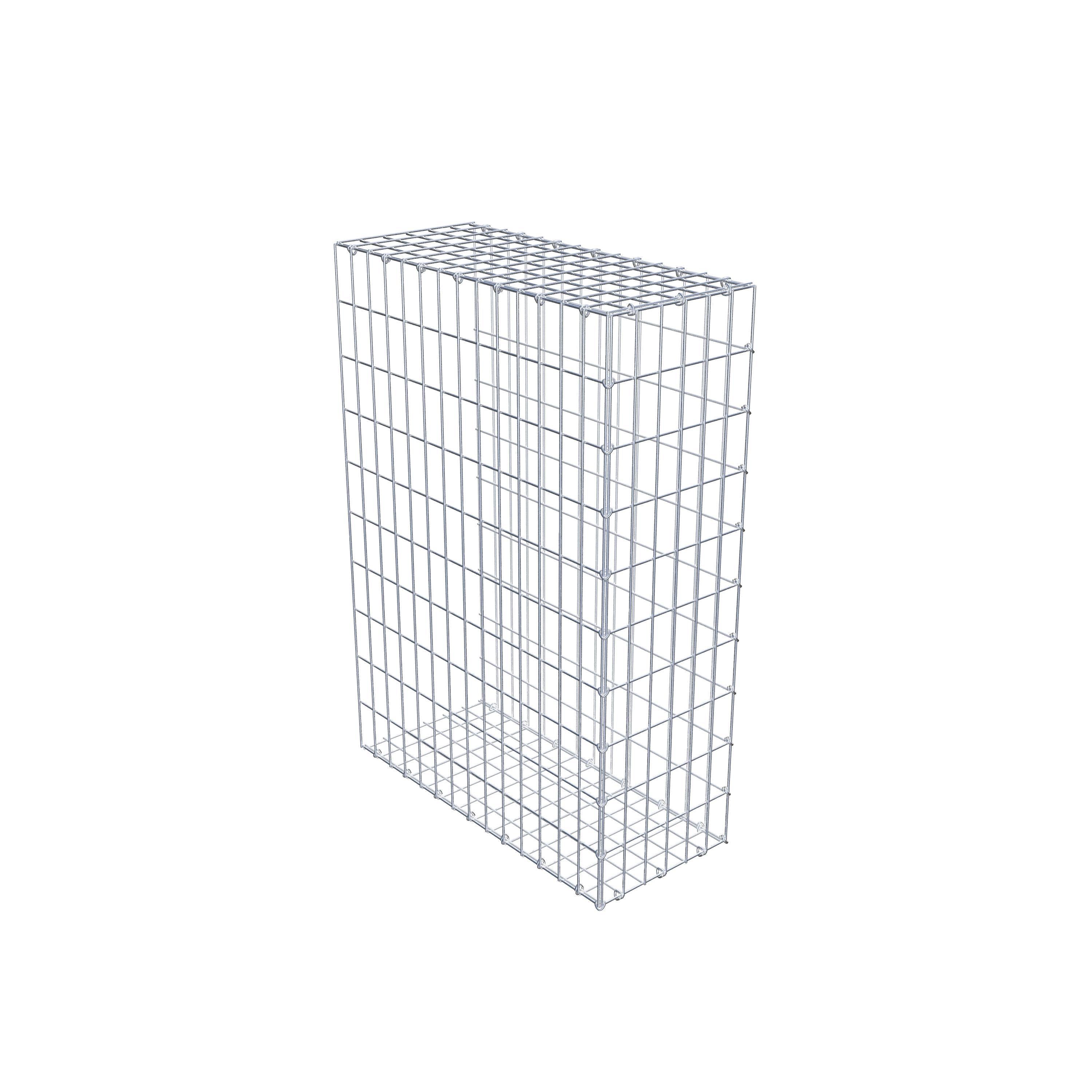 Monteret gabion type 2 100 cm x 70 cm x 30 cm, maskestørrelse 5 cm x 10 cm, C-ring